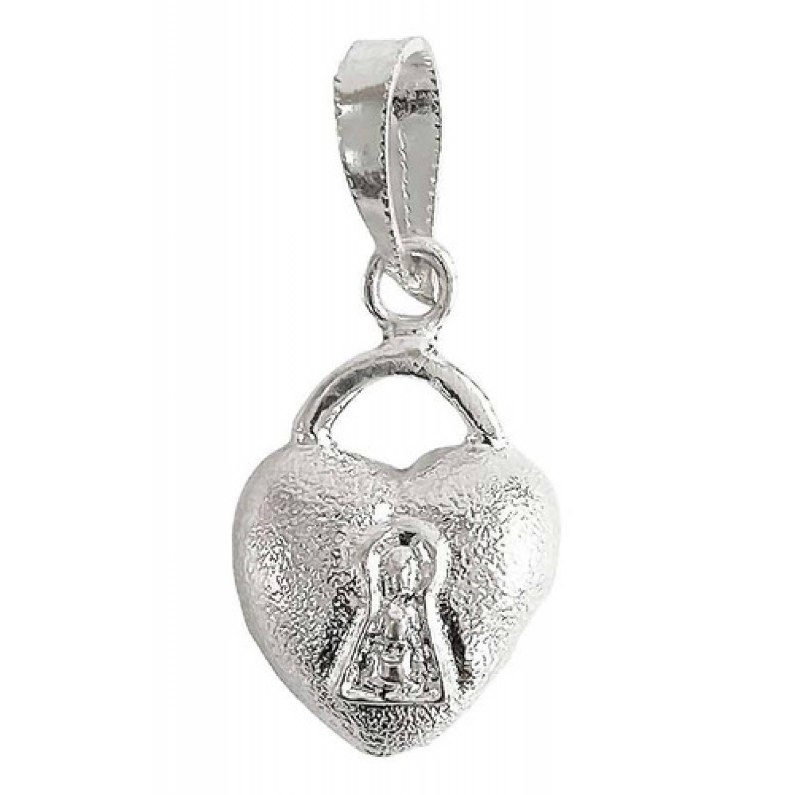 JOYARIS Dije Corazón Candado Hueco Amor Regalo Amistad Plata 925 DM-0001328
