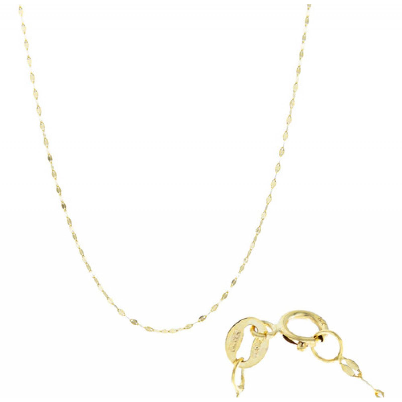 JOYARIS Cadena De Oro Italiano 10k Granito De Cafe 45 Cm X 1 Mm DM-0001403