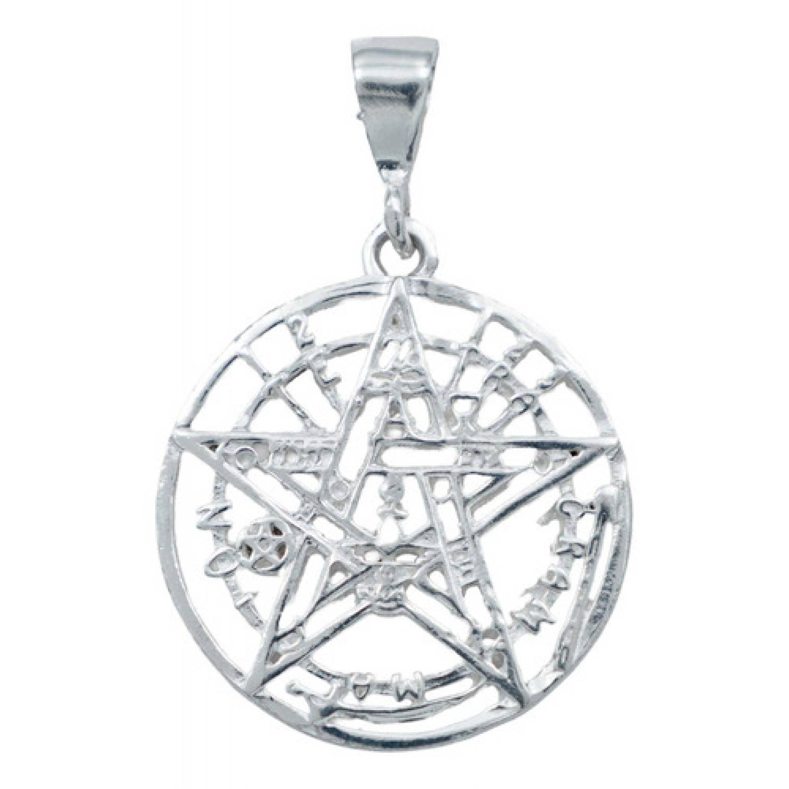 JOYARIS Dije Tetragramaton Pentagrama Regalo Mujer Hombre Plata 925 DM-0001525
