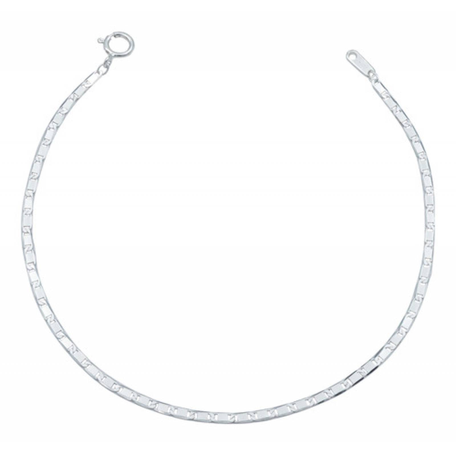 JOYARIS Pulsera Marinera Gucci Lisa Mujer Regalo Amor Plata 925 Talla Largo/Ancho: 18 cm  x 1.2 cm PT-0001147
