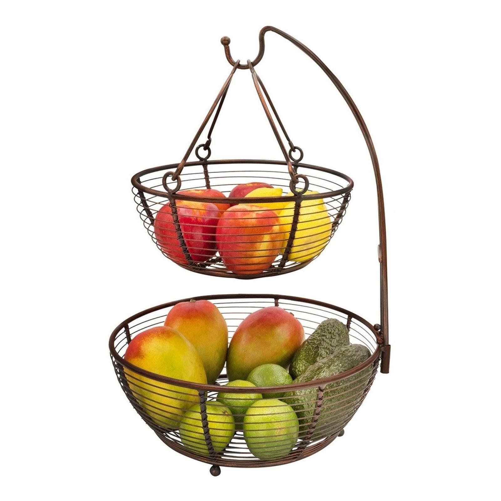 Frutero Canasta Para Frutas Metal Brookstone