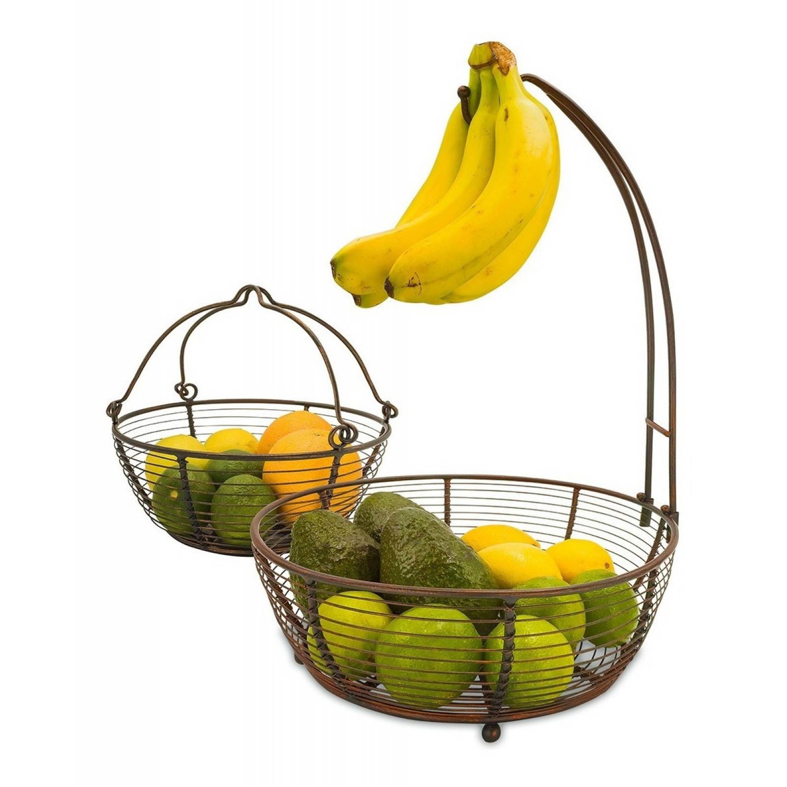 Frutero Canasta Para Frutas Metal Brookstone