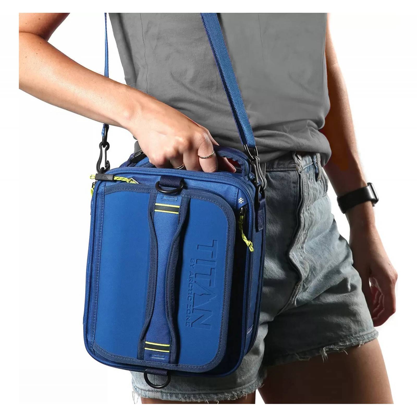 Lonchera Termica Expandible Titan Gym + Topper + 2 Ice Wall