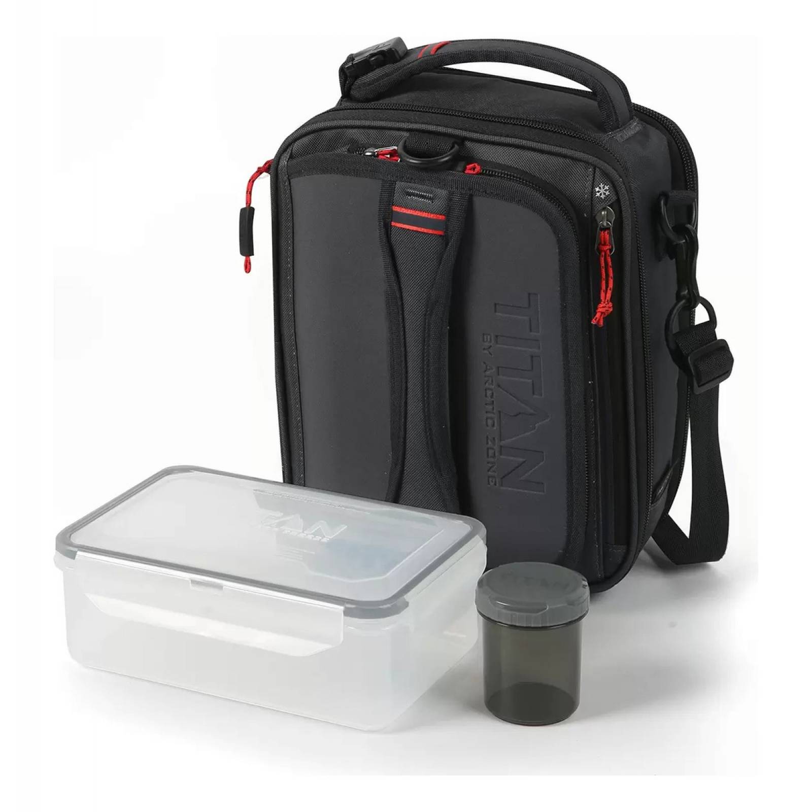 Lonchera Termica Expandible Titan Gym + Topper + 2 Ice Wall