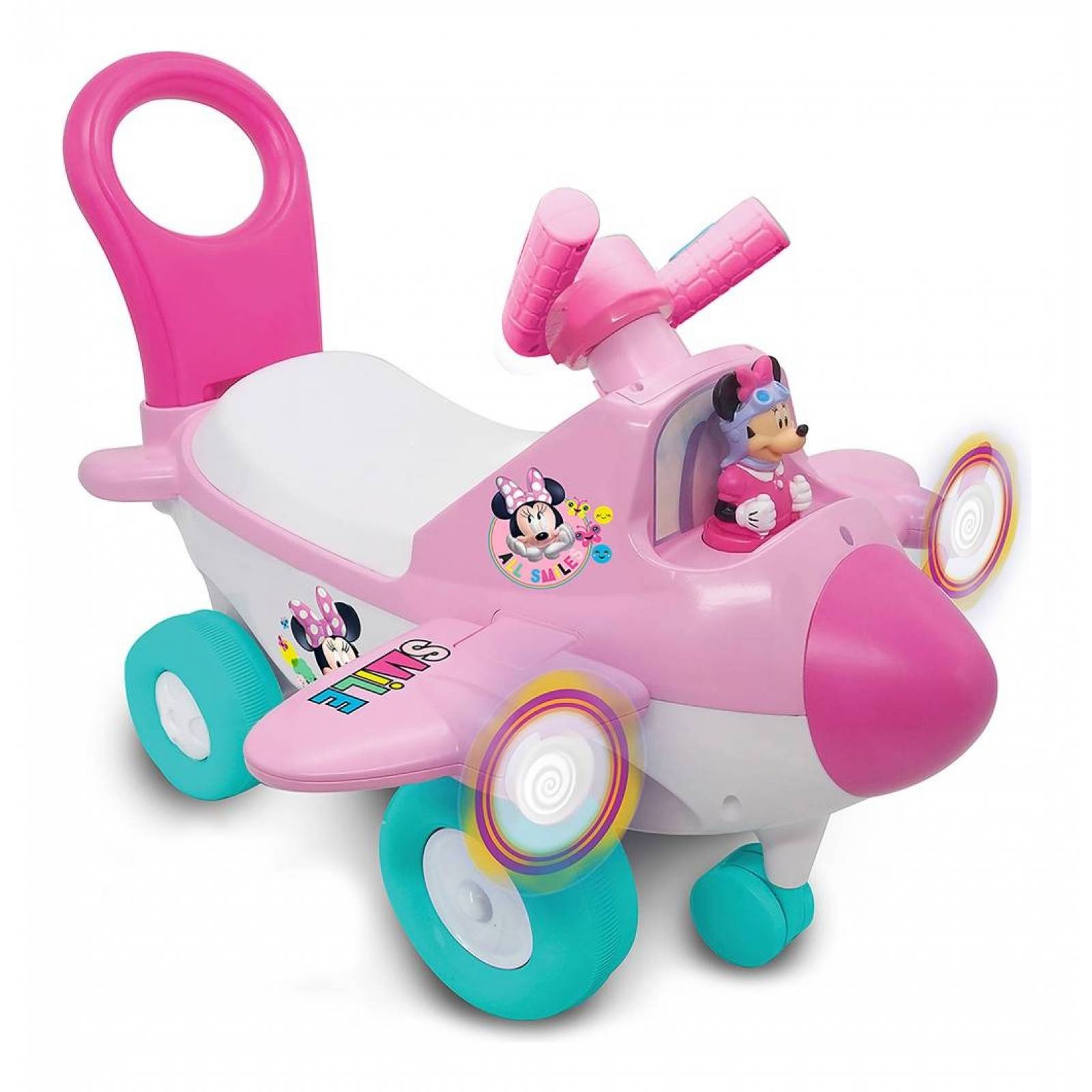 Avion Montable Para Niñas Disney Minnie Con Luz Y Sonido