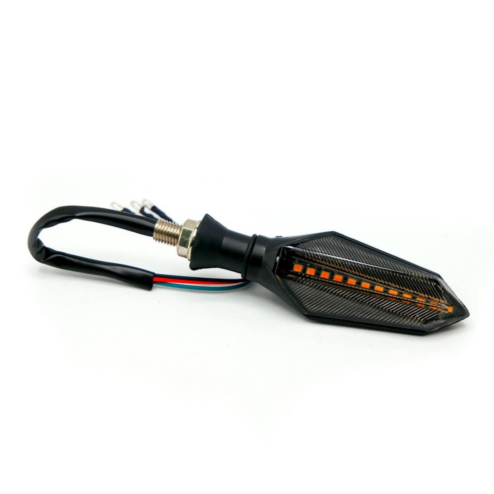Direccionales Para Moto Rasen Led Secuencial Tipo Flecha Universal Amarillo