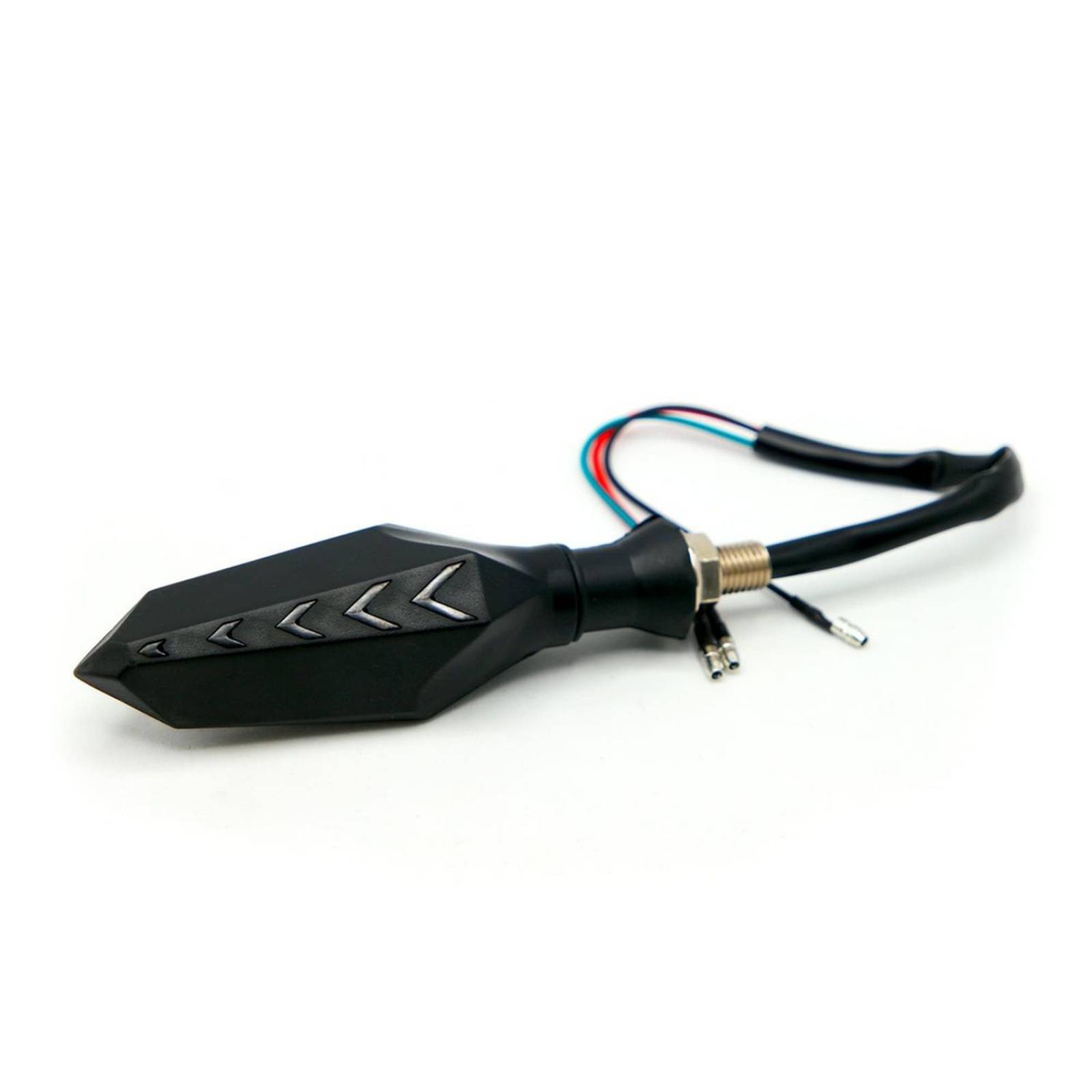 Direccionales Para Moto Rasen Led Secuencial Tipo Flecha Universal Amarillo