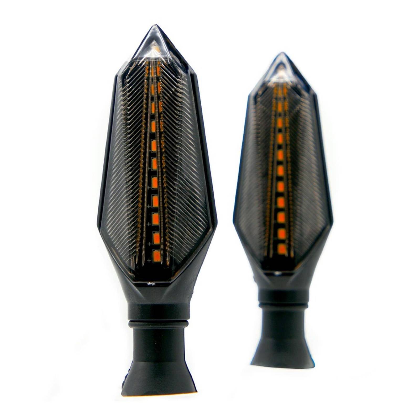 Direccionales Para Moto Rasen Led Secuencial Tipo Flecha Universal Amarillo