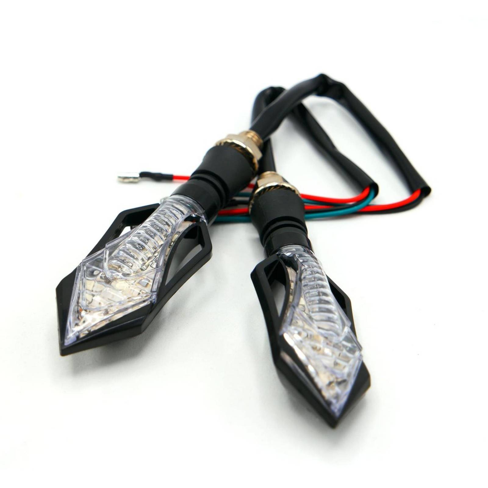 Direccionales Para Moto Rasen Led Bi-Tono Universal    Amarillo