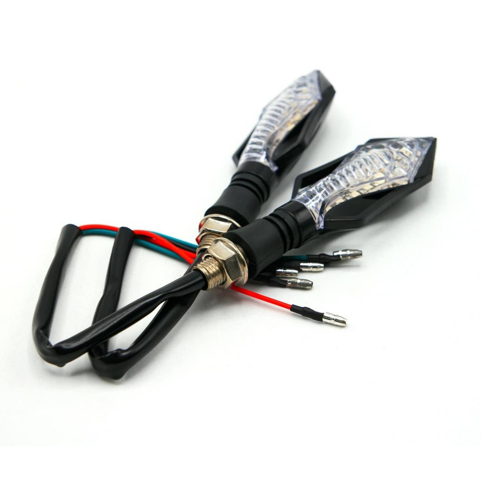 Direccionales Para Moto Rasen Led Bi-Tono Universal    Amarillo