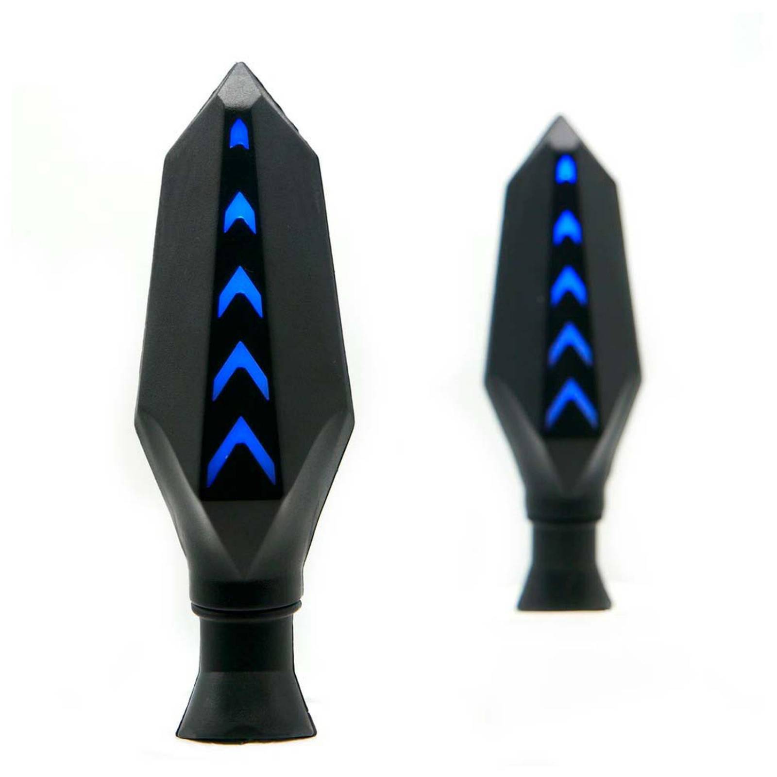 Direccionales Para Moto Rasen Led Secuencial Bi-Color Tipo Flecha Universal Rojo