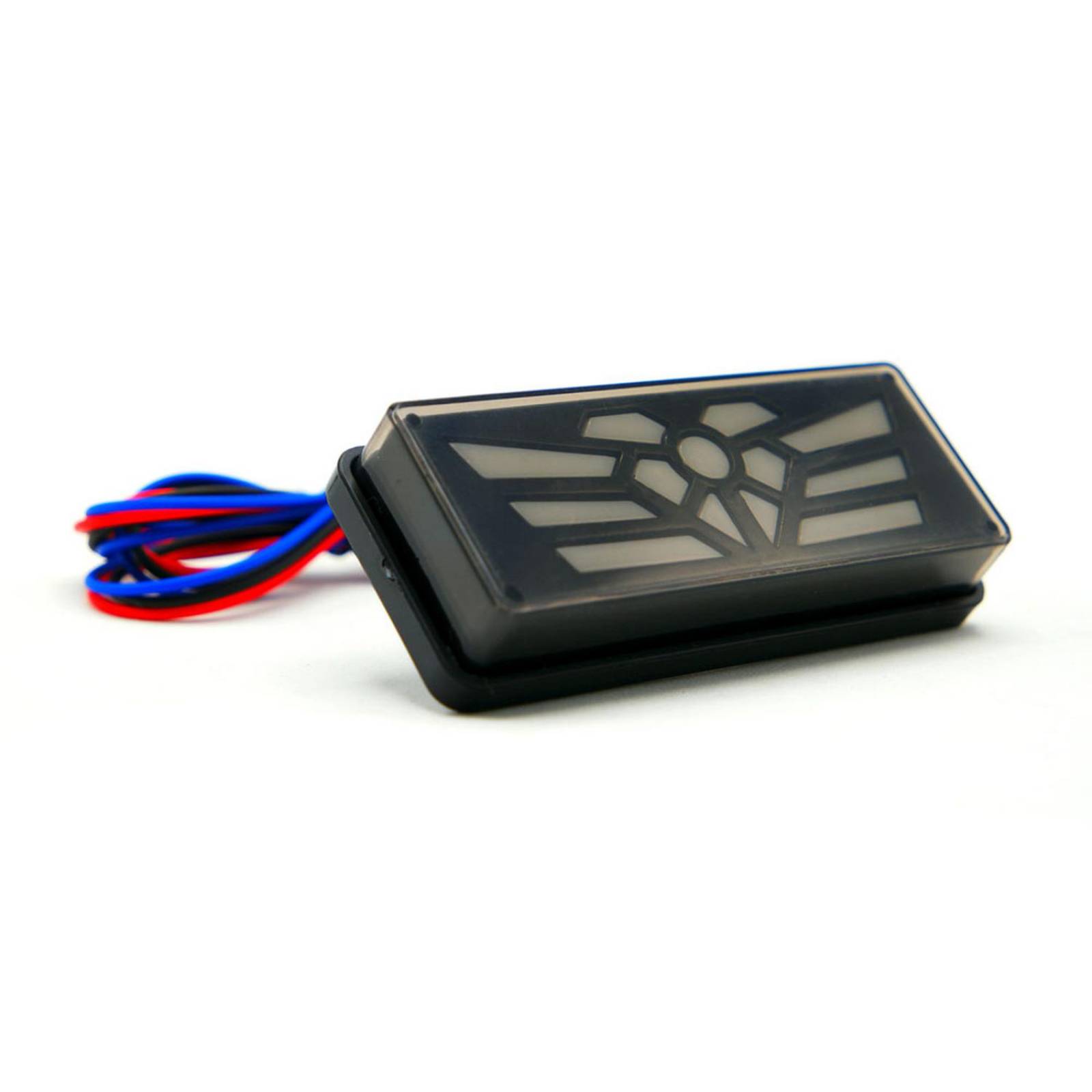 Calavera Para Moto Rasen Led Decorativa                 Rojo AMARILLO-ROJO