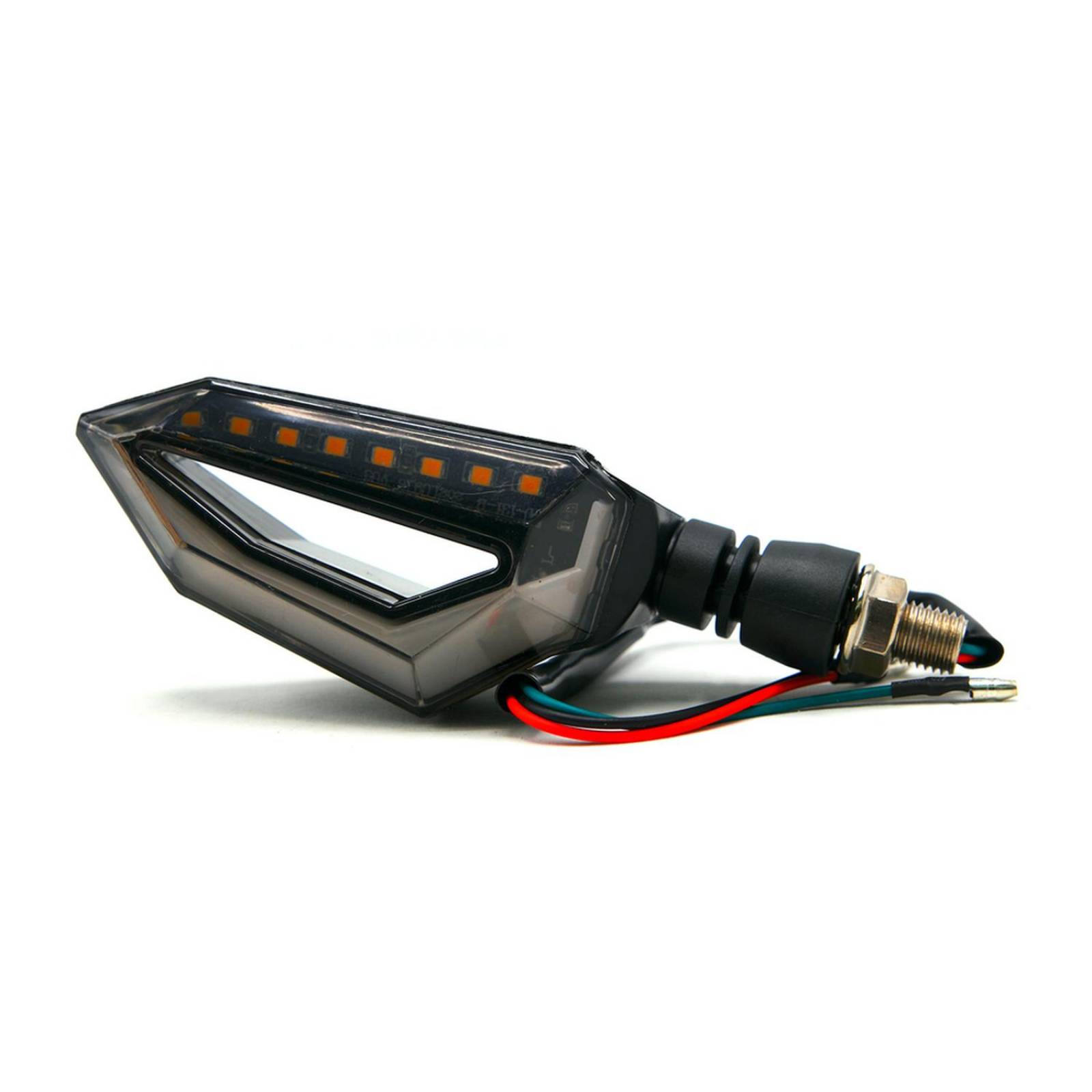 Direccionales Para Moto Rasen Luz Led-Neon Universal    Azul