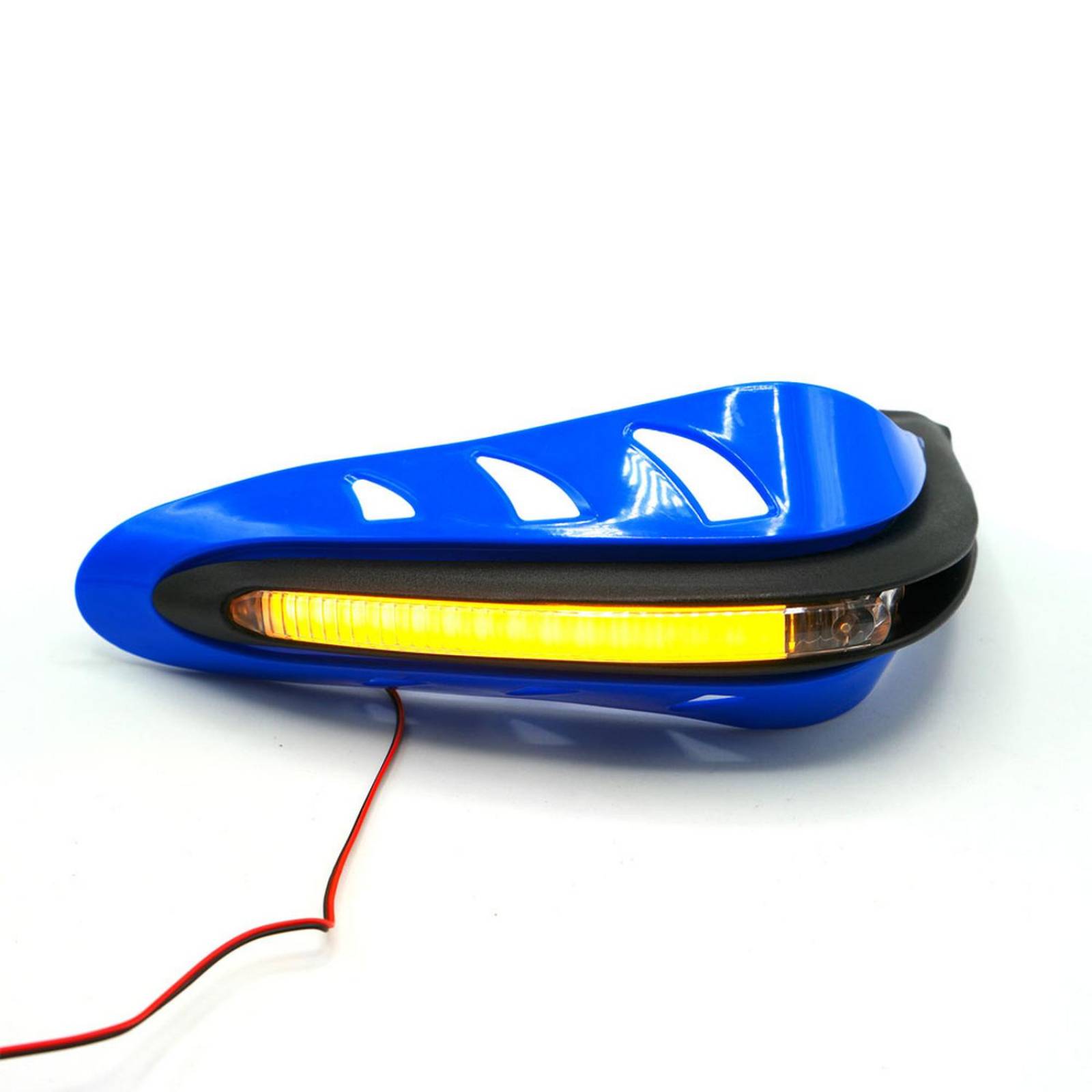 Protector De Puños Para Moto Rasen Con Luz Led Secuencial Amarilla            Azul