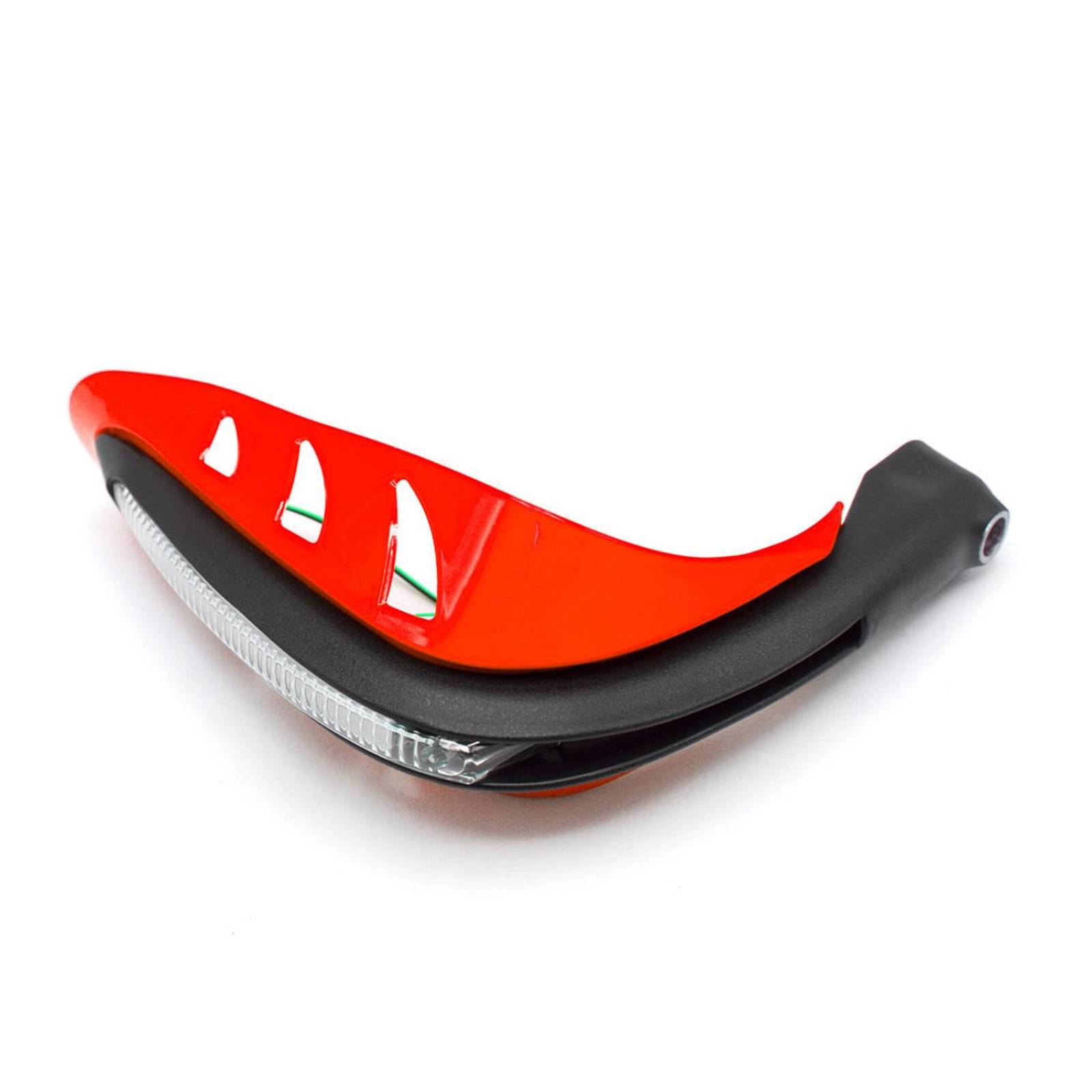 Protector De Puños Para Moto Rasen Con Luz Led Secuencial Amarilla            Rojo