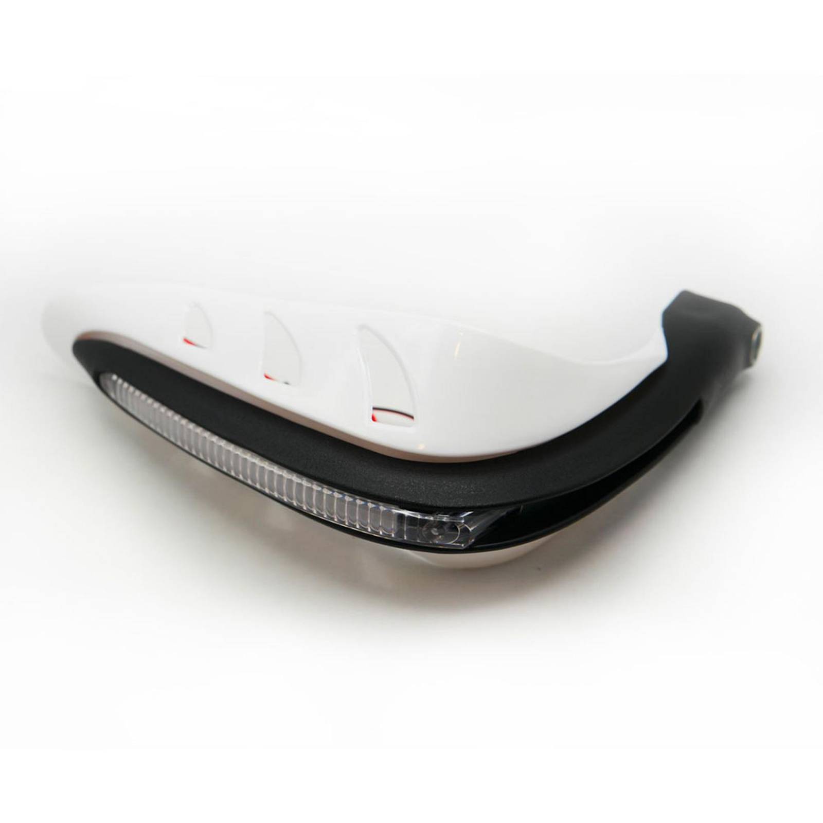 Protector De Puños Para Moto Rasen Con Luz Led Secuencial Amarilla            Blanco