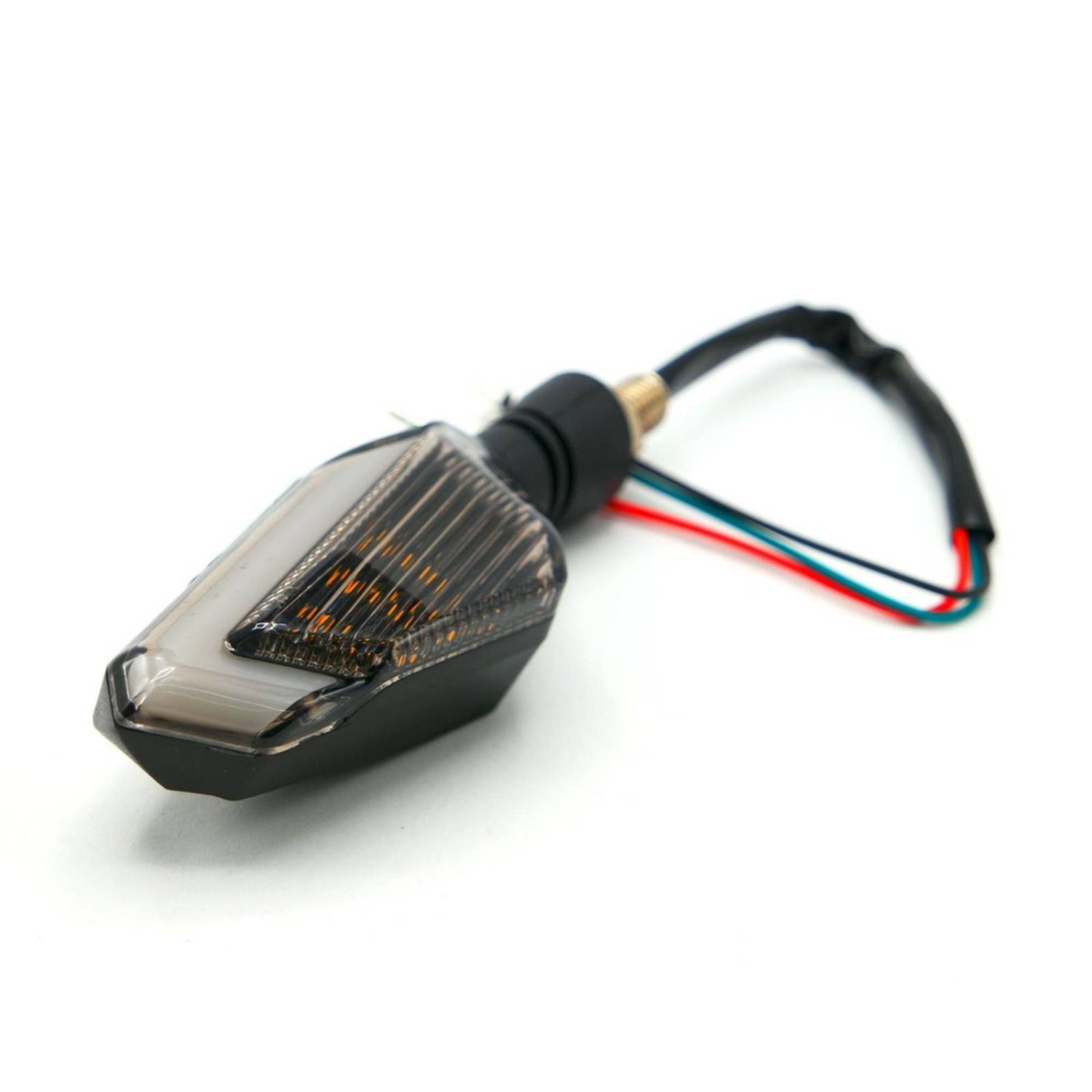 Direccionales Para Moto Rasen Led Neon Decorativa Universal   Azul