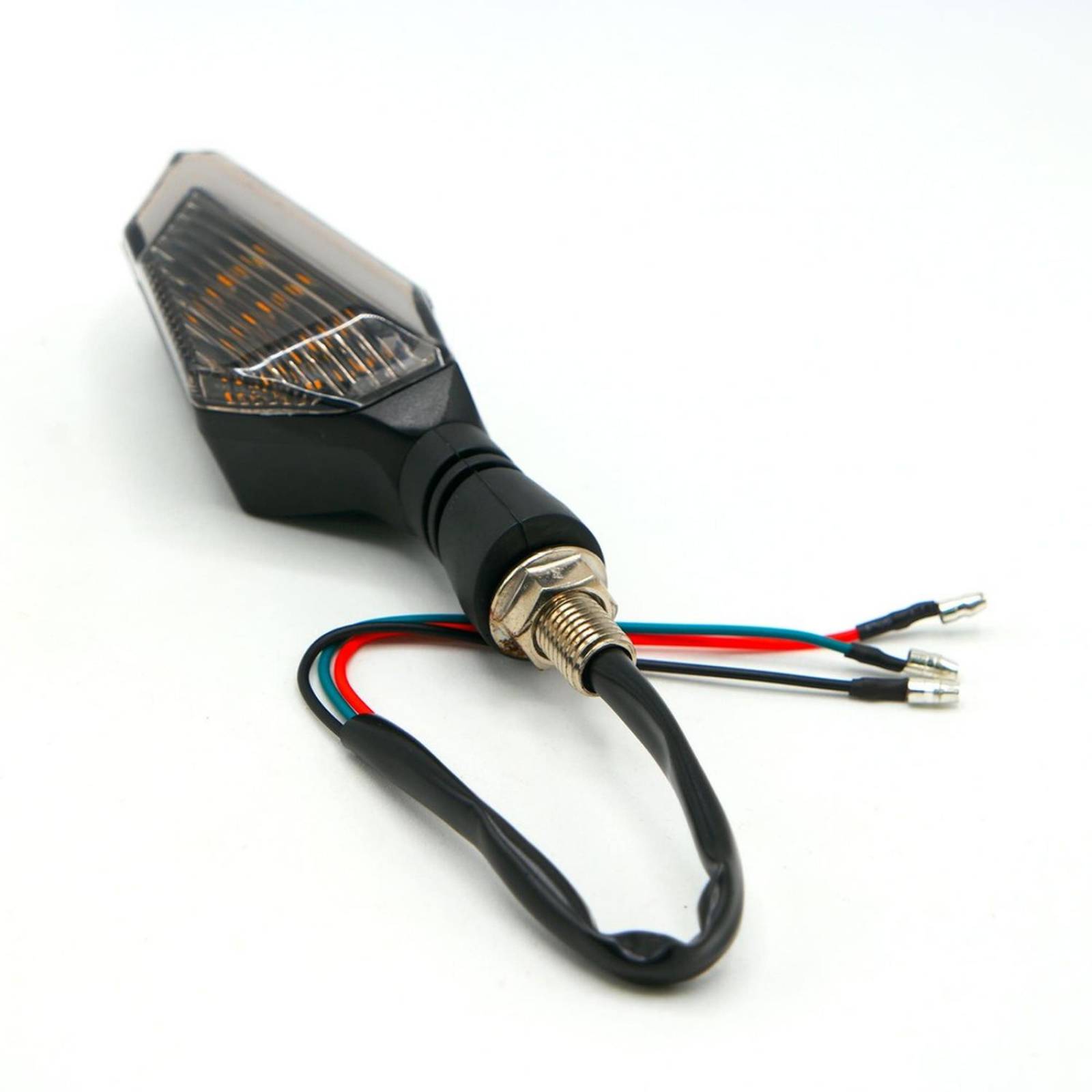 Direccionales Para Moto Rasen Led Neon Decorativa Universal   Azul