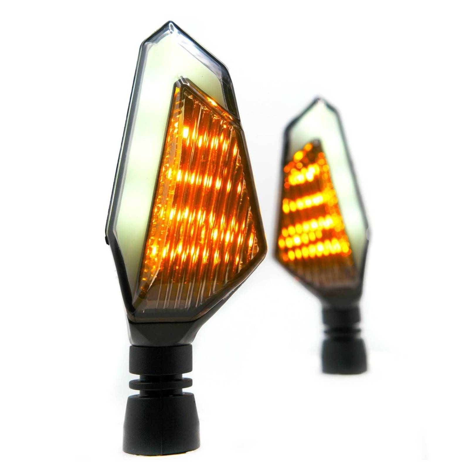 Direccionales Para Moto Rasen Led Neon Decorativa Universal   Amarillo