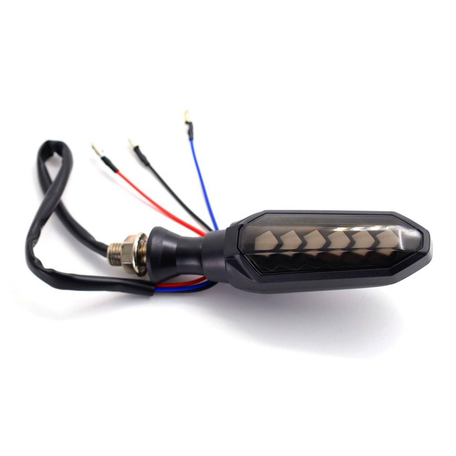Direccionales Para Moto Rasen Led Bi-Color Secuencial Universal Amarillo