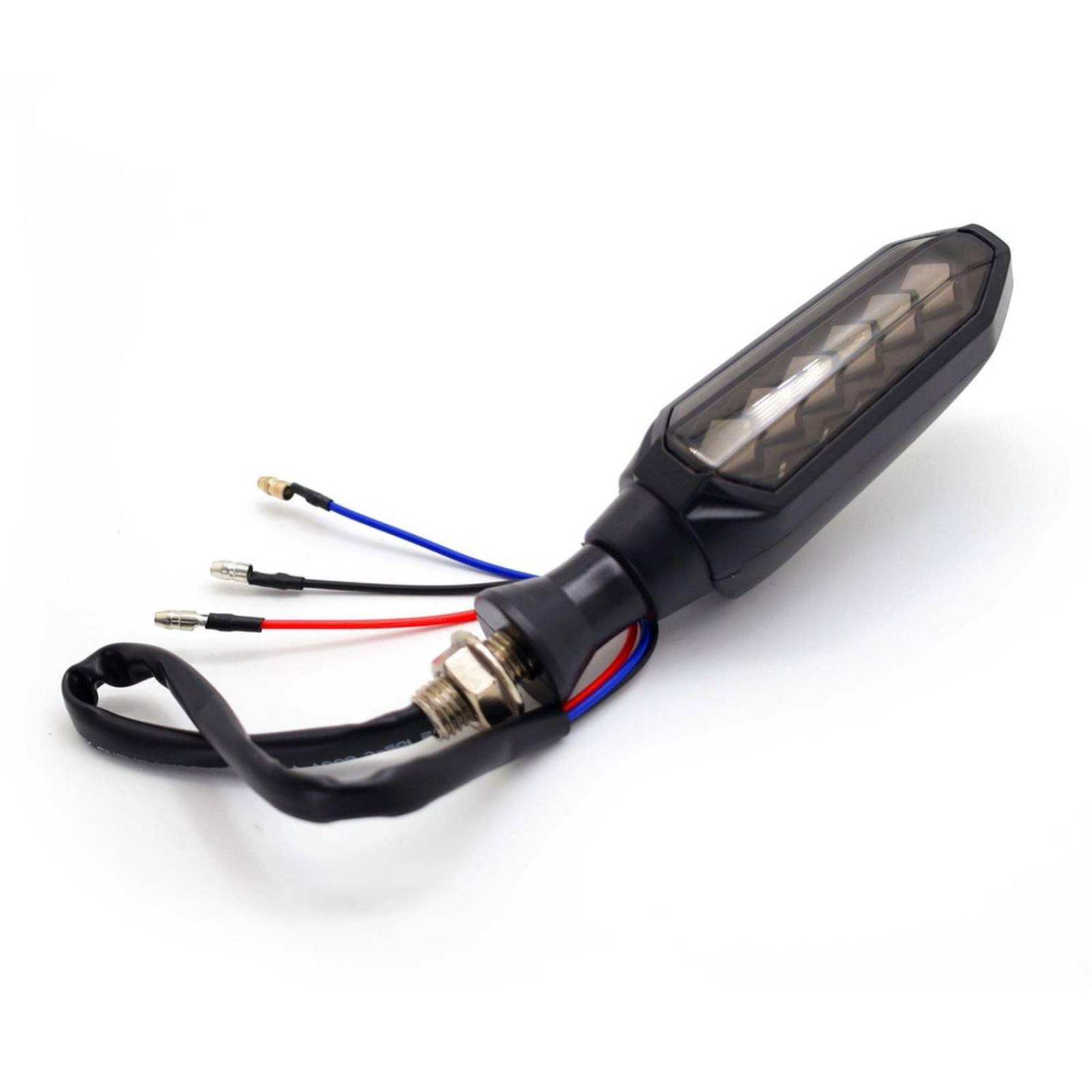 Direccionales Para Moto Rasen Led Bi-Color Secuencial Universal Amarillo