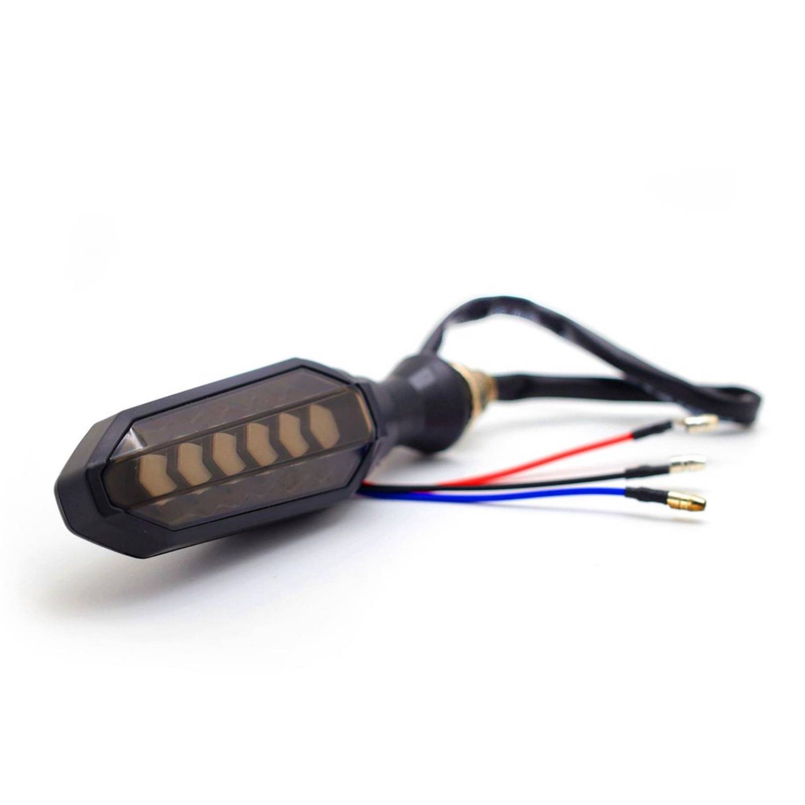 Direccionales Para Moto Rasen Led Bi-Color Secuencial Universal Amarillo
