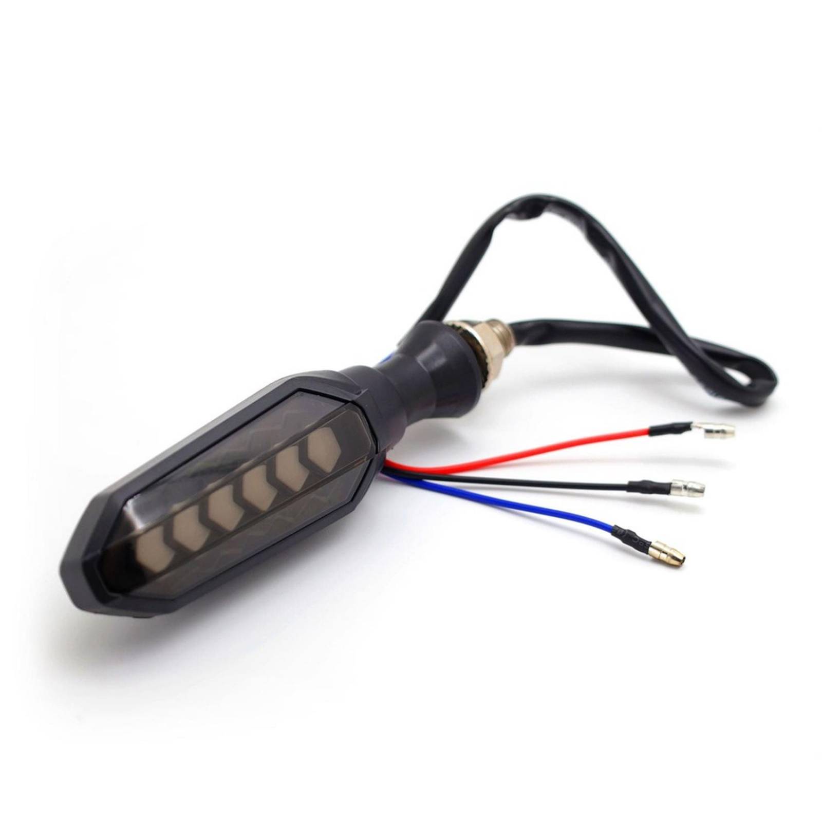 Direccionales Para Moto Rasen Led Bi-Color Secuencial Universal Amarillo