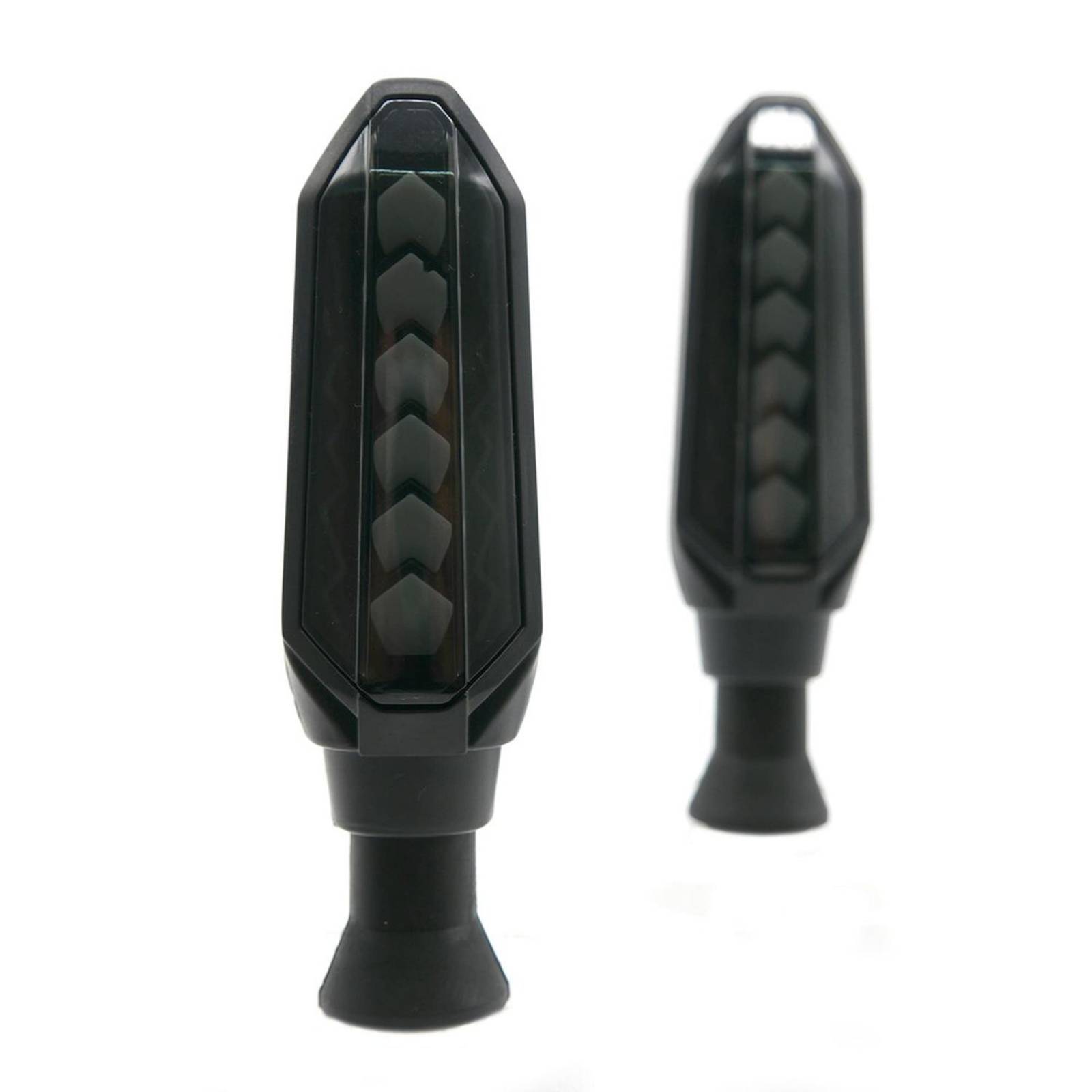 Direccionales Para Moto Rasen Led Bi-Color Secuencial Universal Amarillo