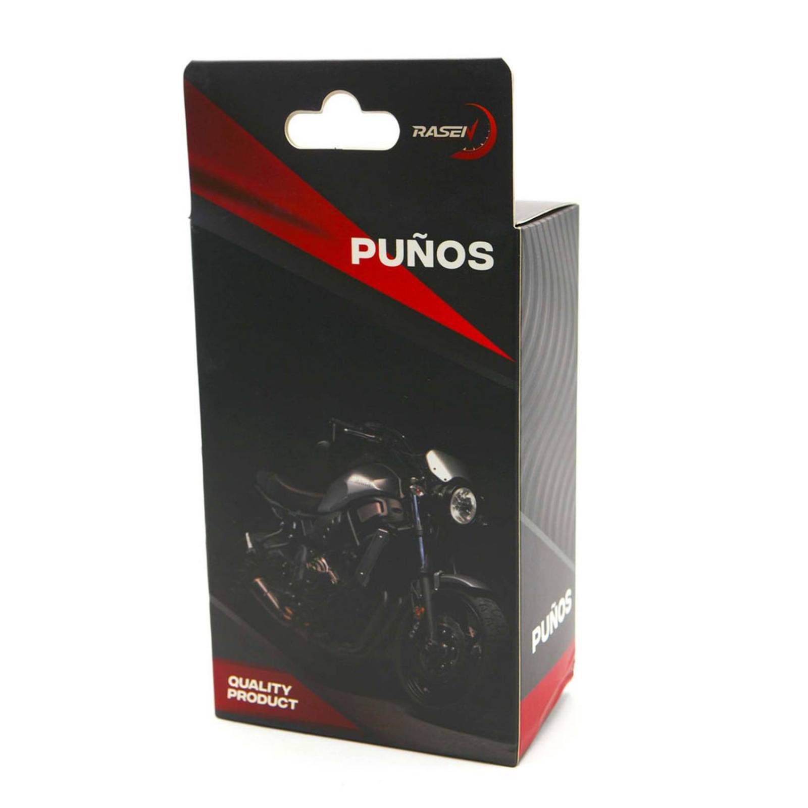 Puños Para Moto Rasen De Caucho Tipo Ranurado Violeta Universal