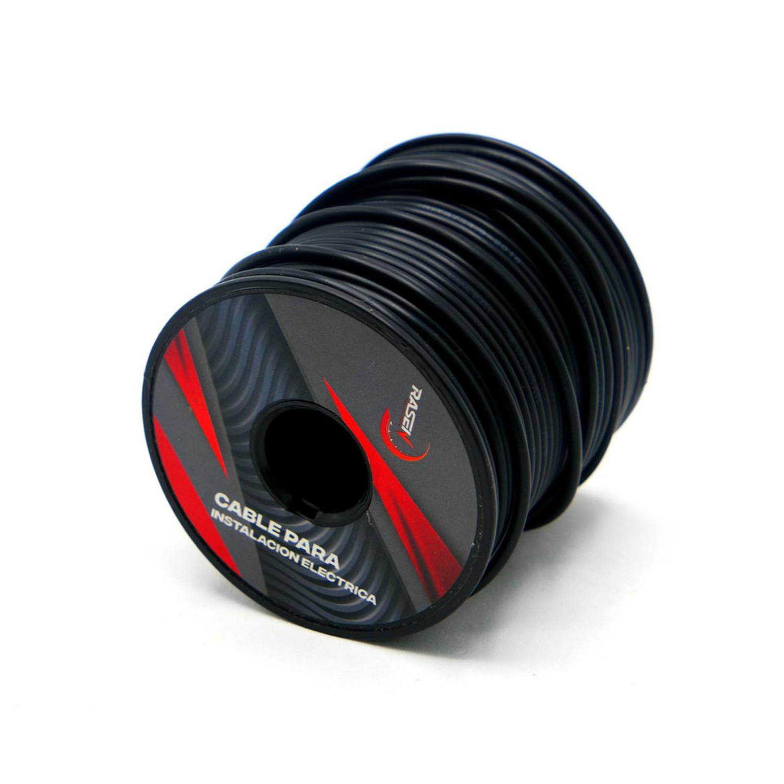 Cable Para Moto Rasen Un Solo Color Para Instalacion Electrica Universal Rollo/30Mts           Negro