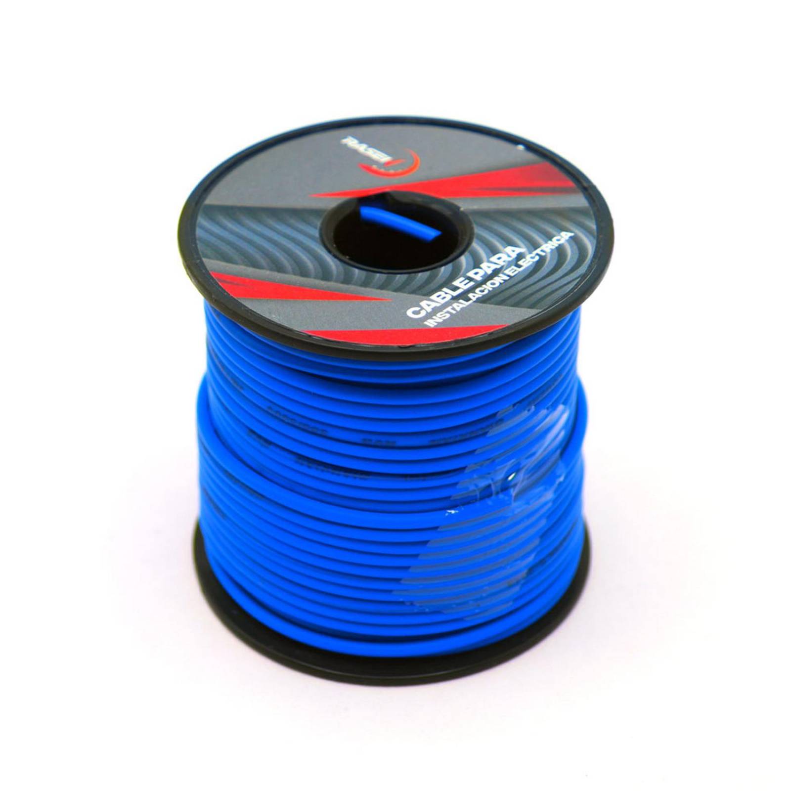 Cable Para Moto Rasen Un Solo Color Para Instalacion Electrica Universal Rollo/30Mts           Azul