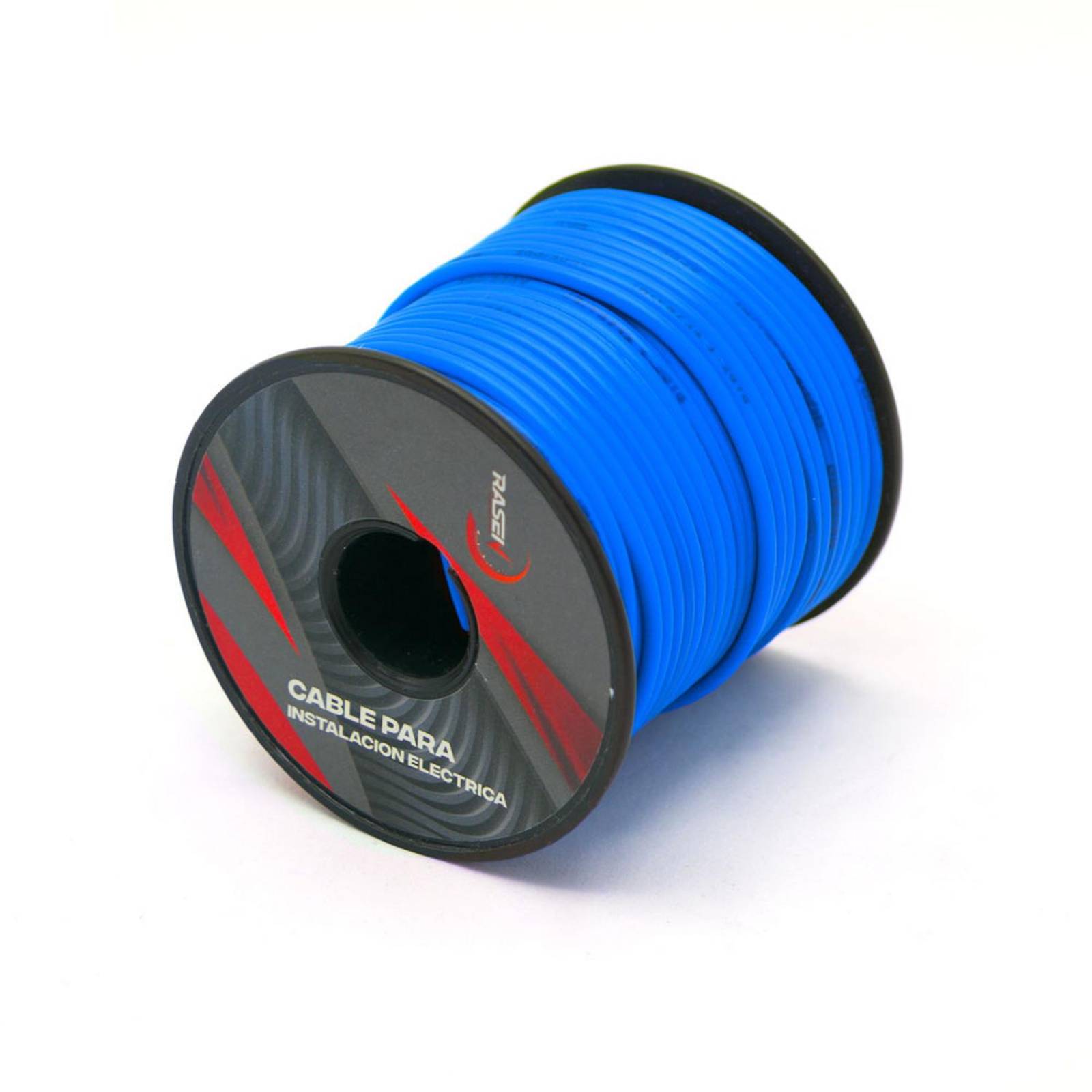 Cable Para Moto Rasen Un Solo Color Para Instalacion Electrica Universal Rollo/30Mts           Azul