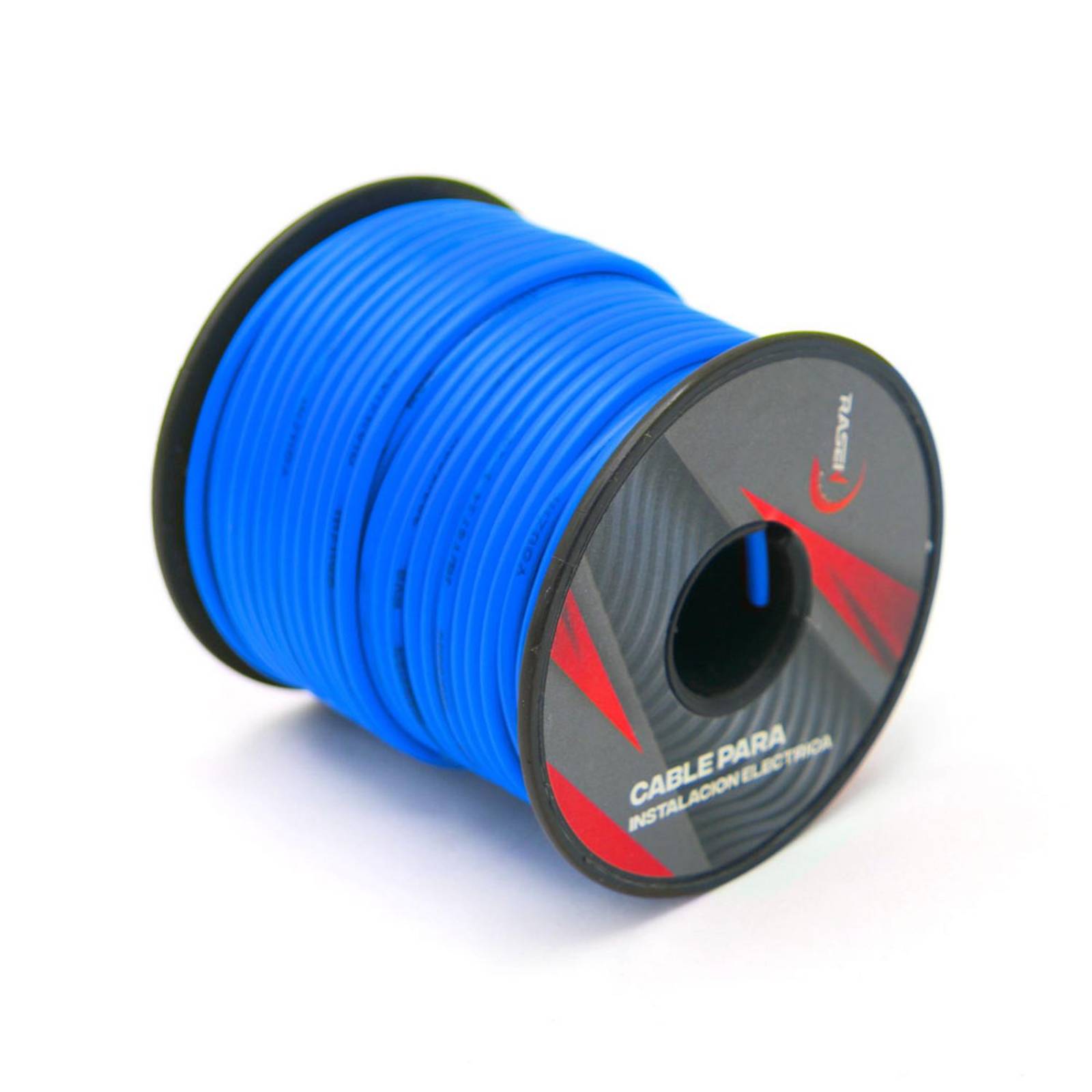 Cable Para Moto Rasen Un Solo Color Para Instalacion Electrica Universal Rollo/30Mts           Azul