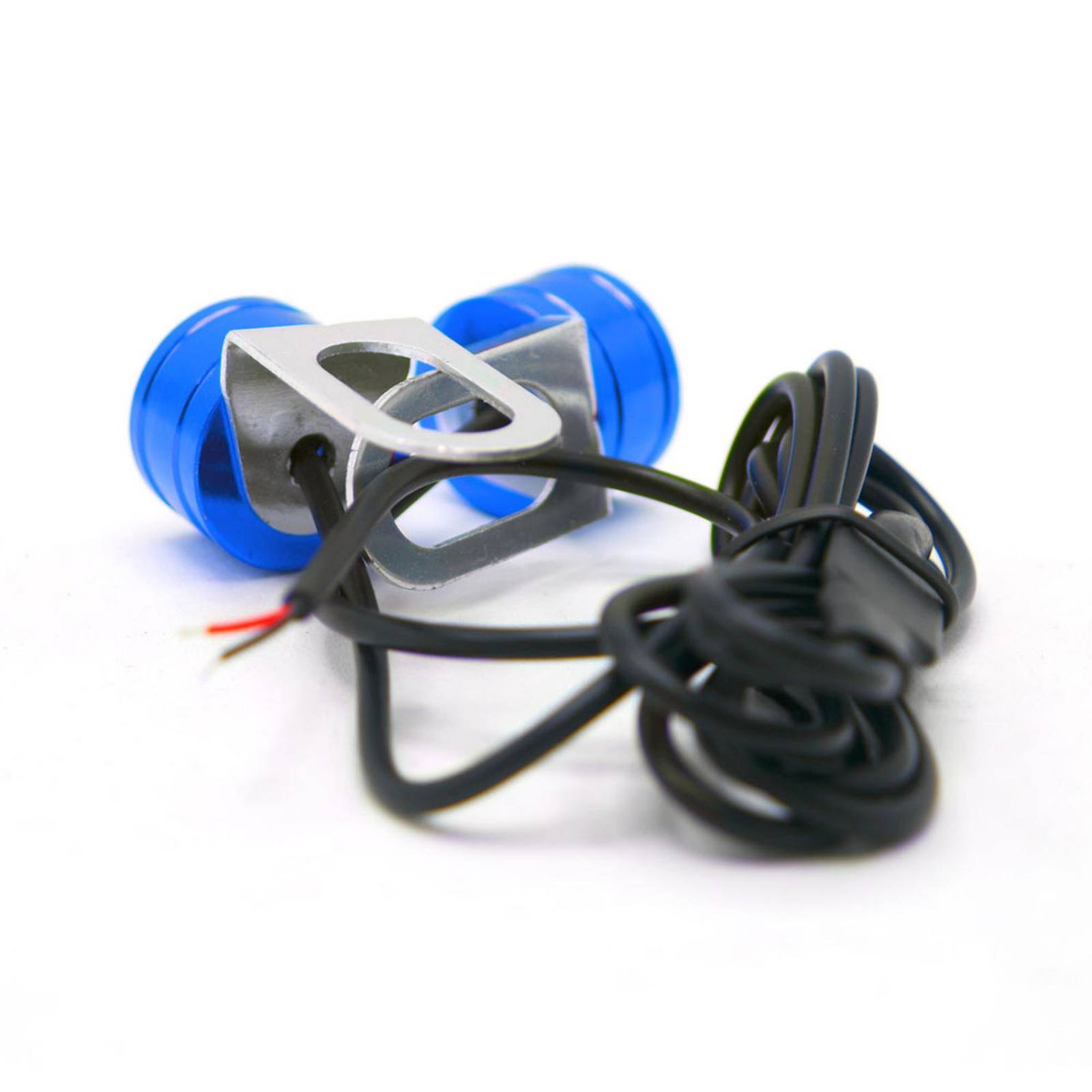 Faro Para Moto Rasen Led Para Placa Blanco Doble Salida De Luz           Azul