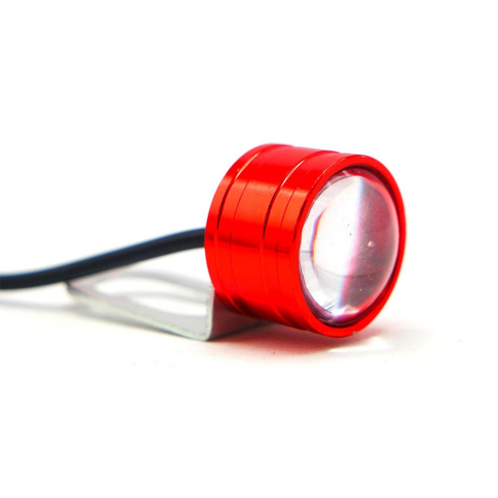 Faro Para Moto Rasen Led Para Placa Blanco Doble Salida De Luz           Rojo