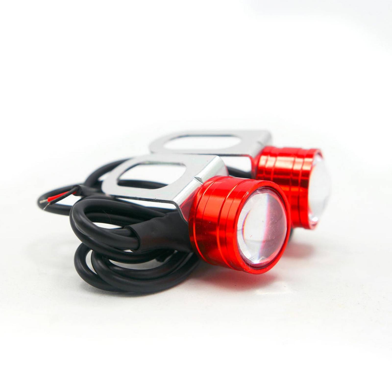 Faro Para Moto Rasen Led Para Placa Blanco Doble Salida De Luz           Rojo