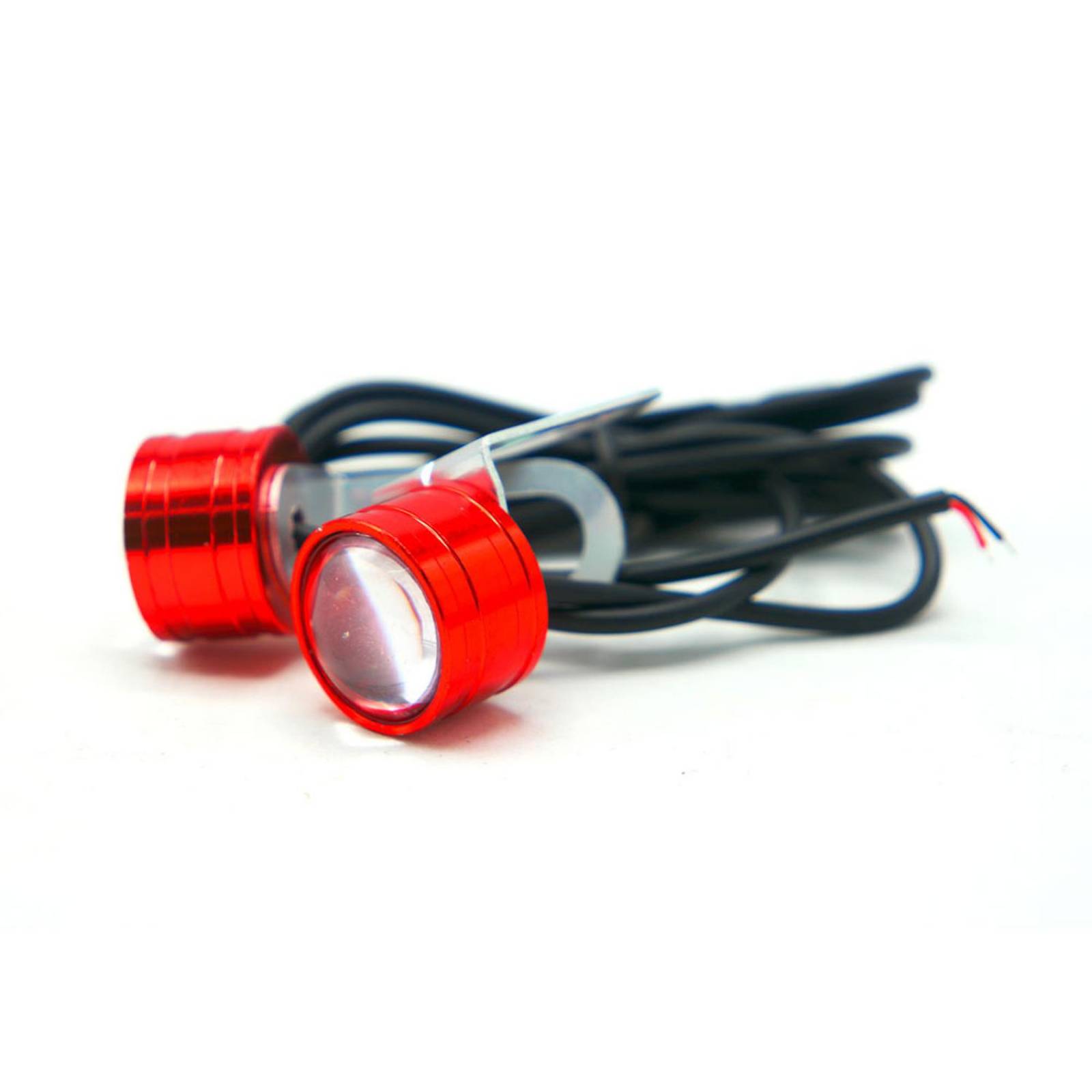 Faro Para Moto Rasen Led Para Placa Blanco Doble Salida De Luz           Rojo