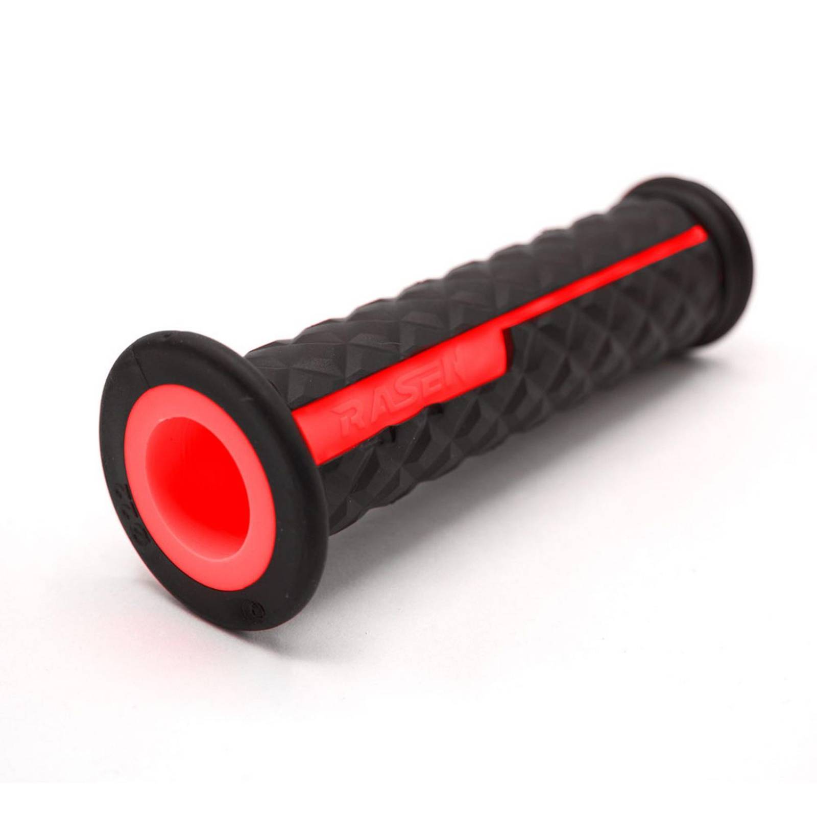 Puños Para Moto Rasen De Caucho Tipo Cuarzo Rojo Universal