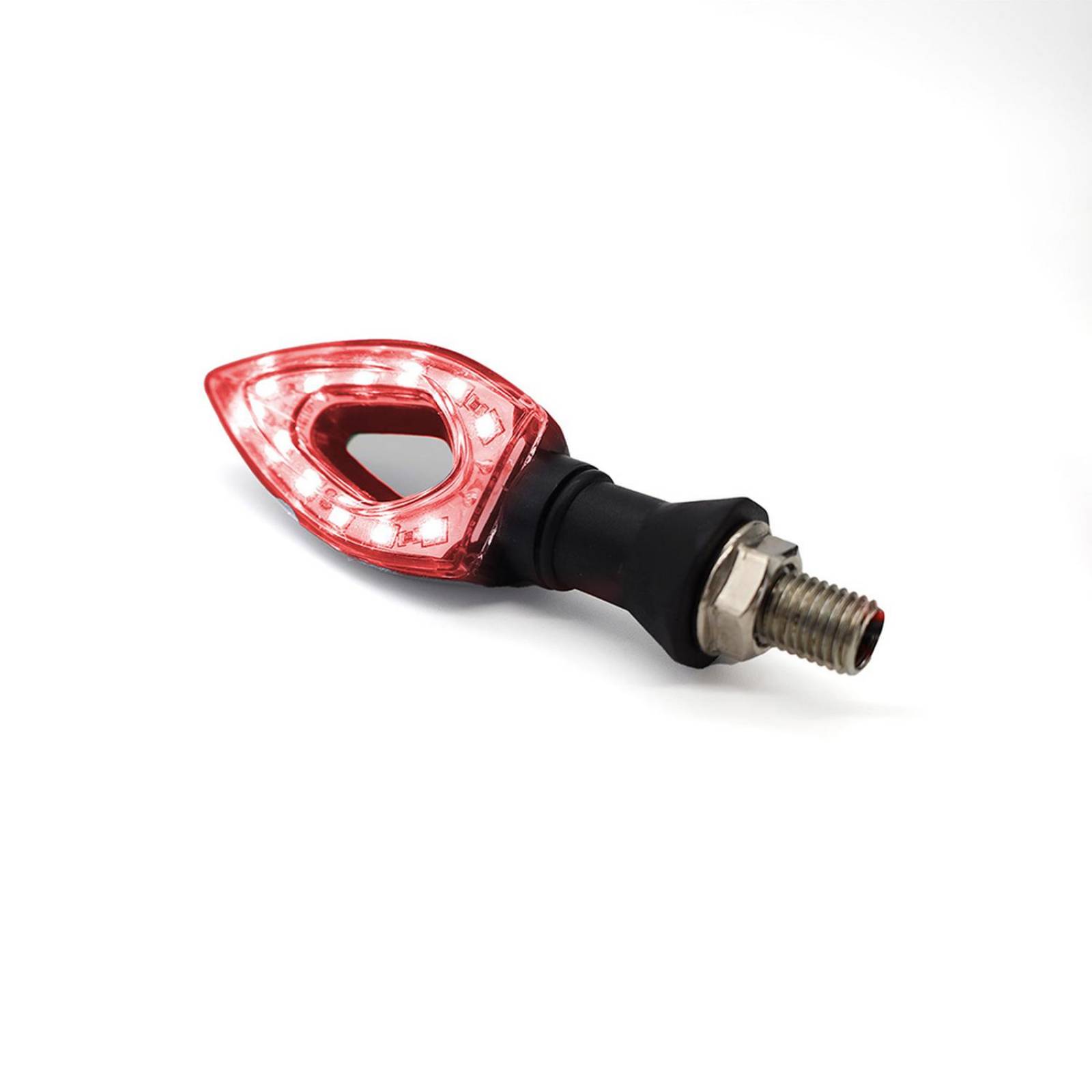 Direccionales Para Moto Rasen Led Tipo Flecha Universal   Rojo