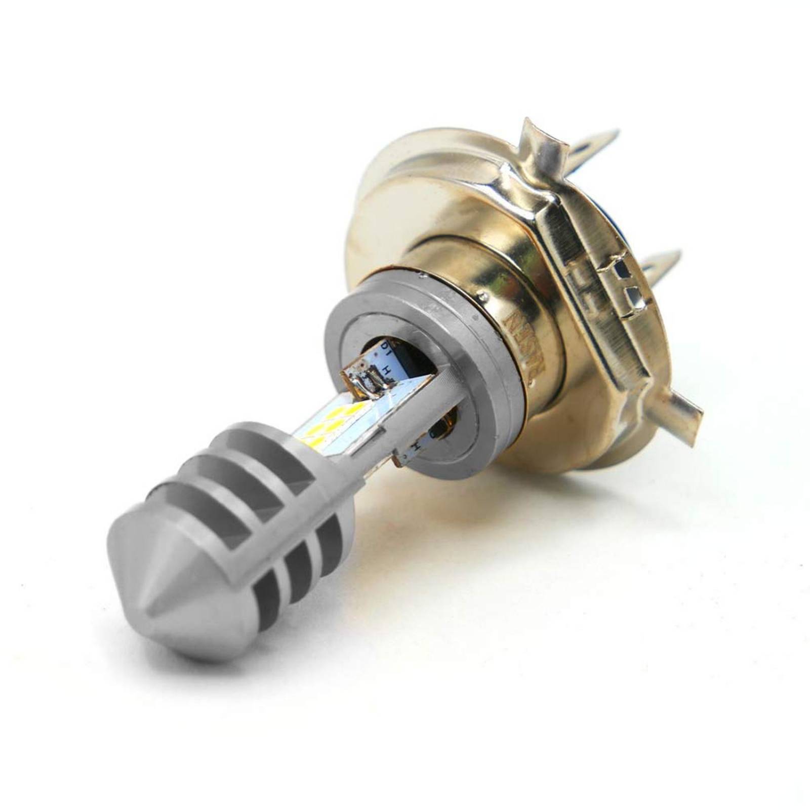 Foco Para Moto Rasen De Faro 12 Hiper Led Potente H4            Gris