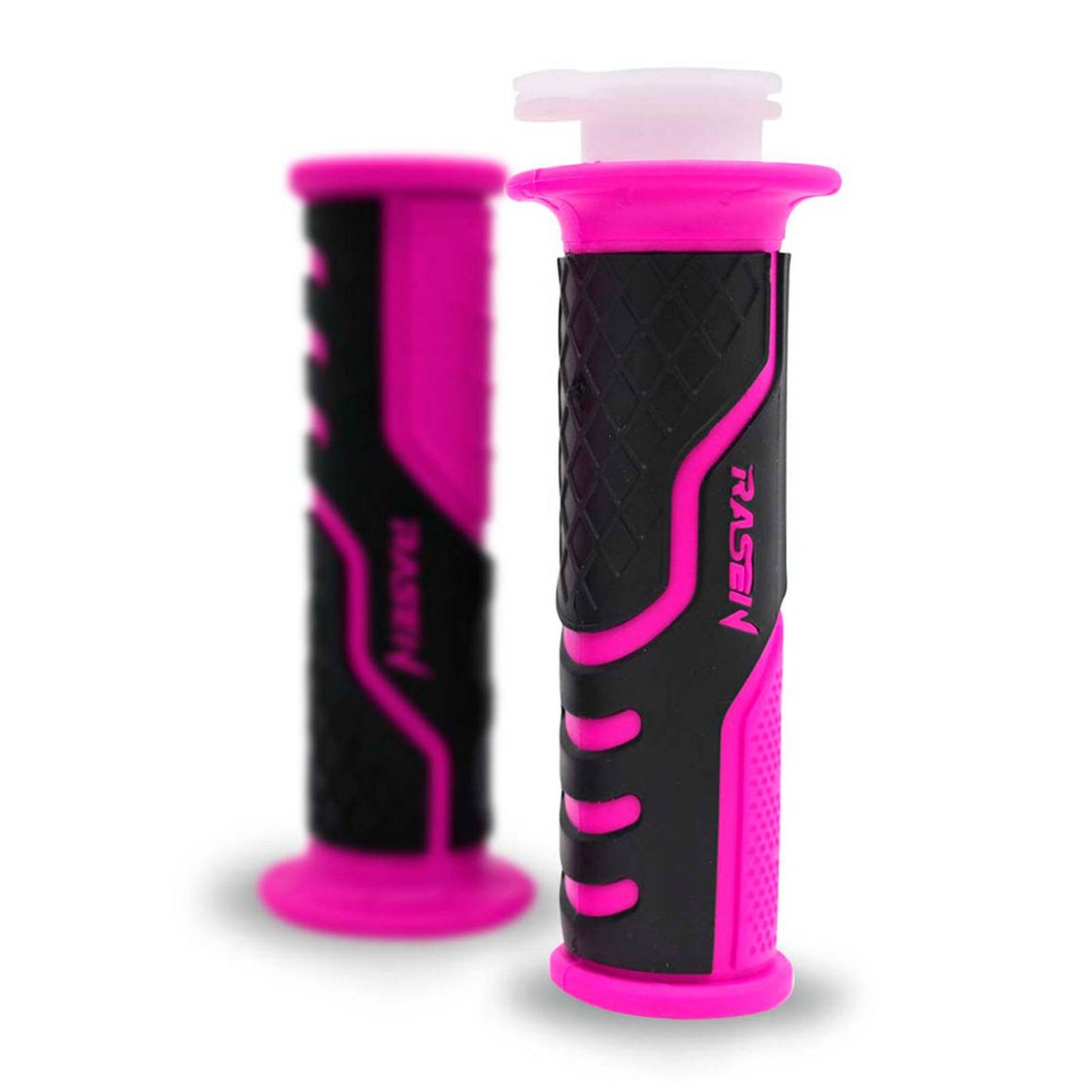 Puños Para Moto Rasen De Caucho Tipo Anti-Derrapante Rosa Universal