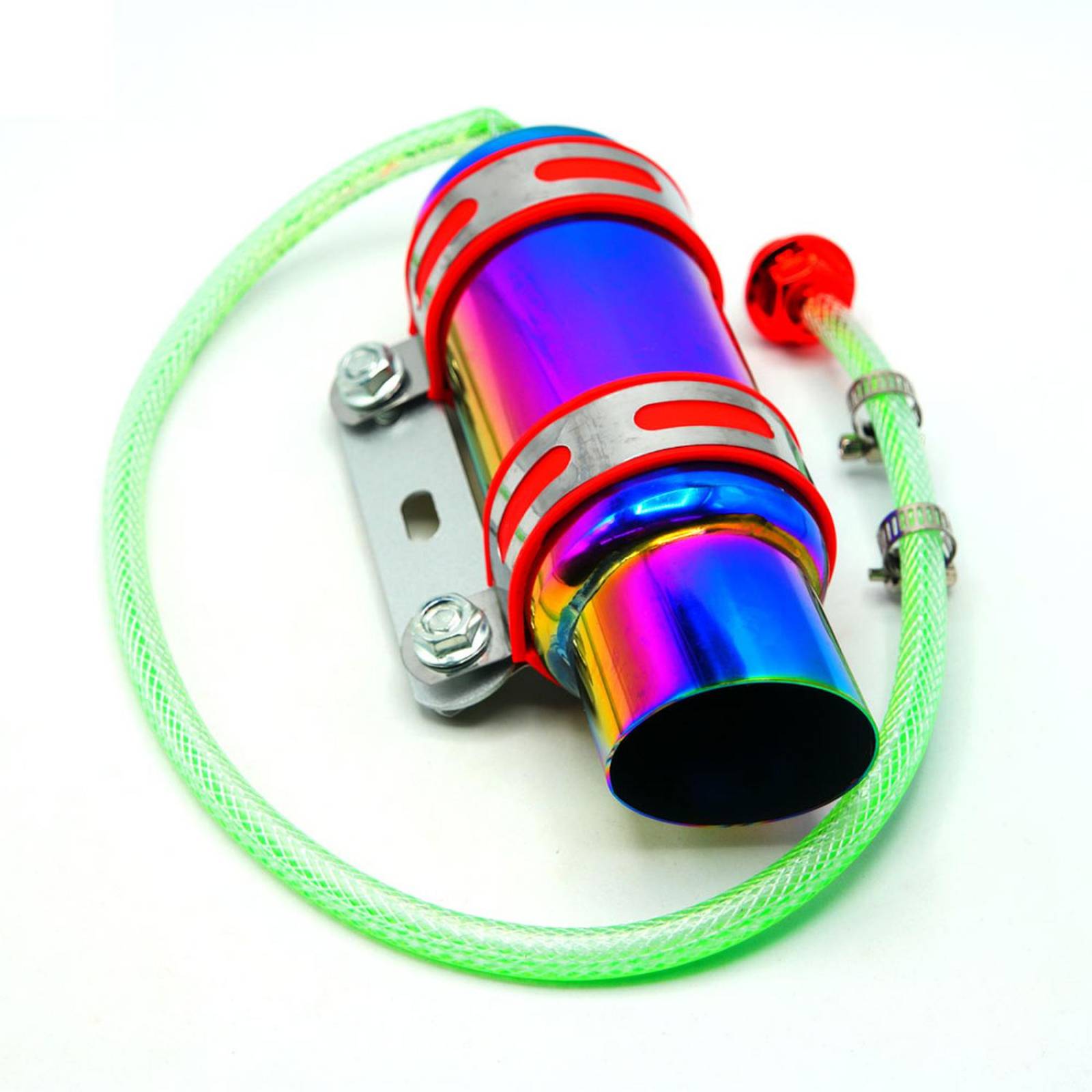 Enfriador Para Moto Rasen De Aceite De Motor En Aluminio Tornasol Con Conexiones Universal         