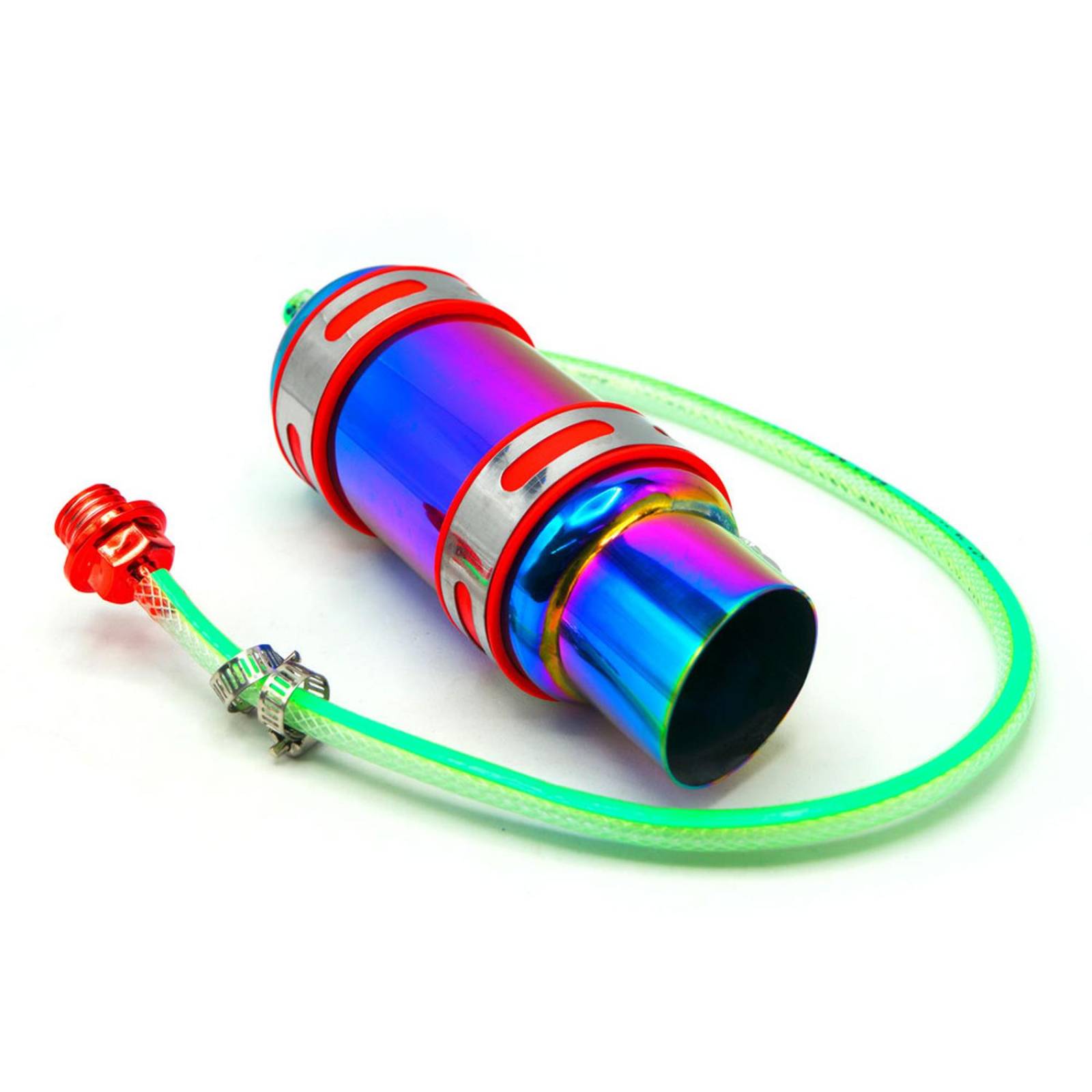 Enfriador Para Moto Rasen De Aceite De Motor En Aluminio Tornasol Con Conexiones Universal         