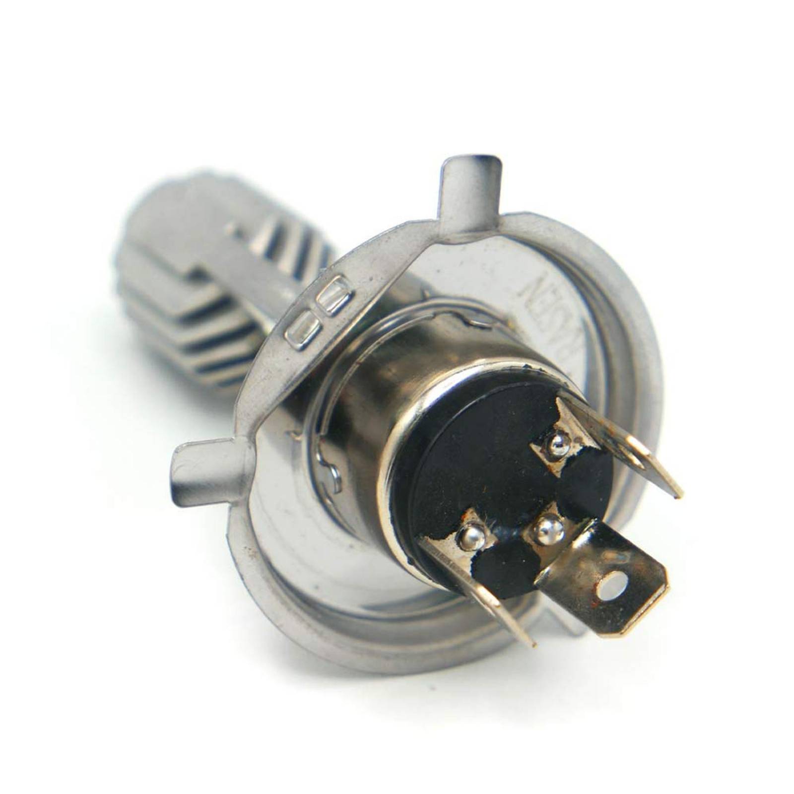 Foco Para Moto Rasen De Faro Plata Led Premium H4