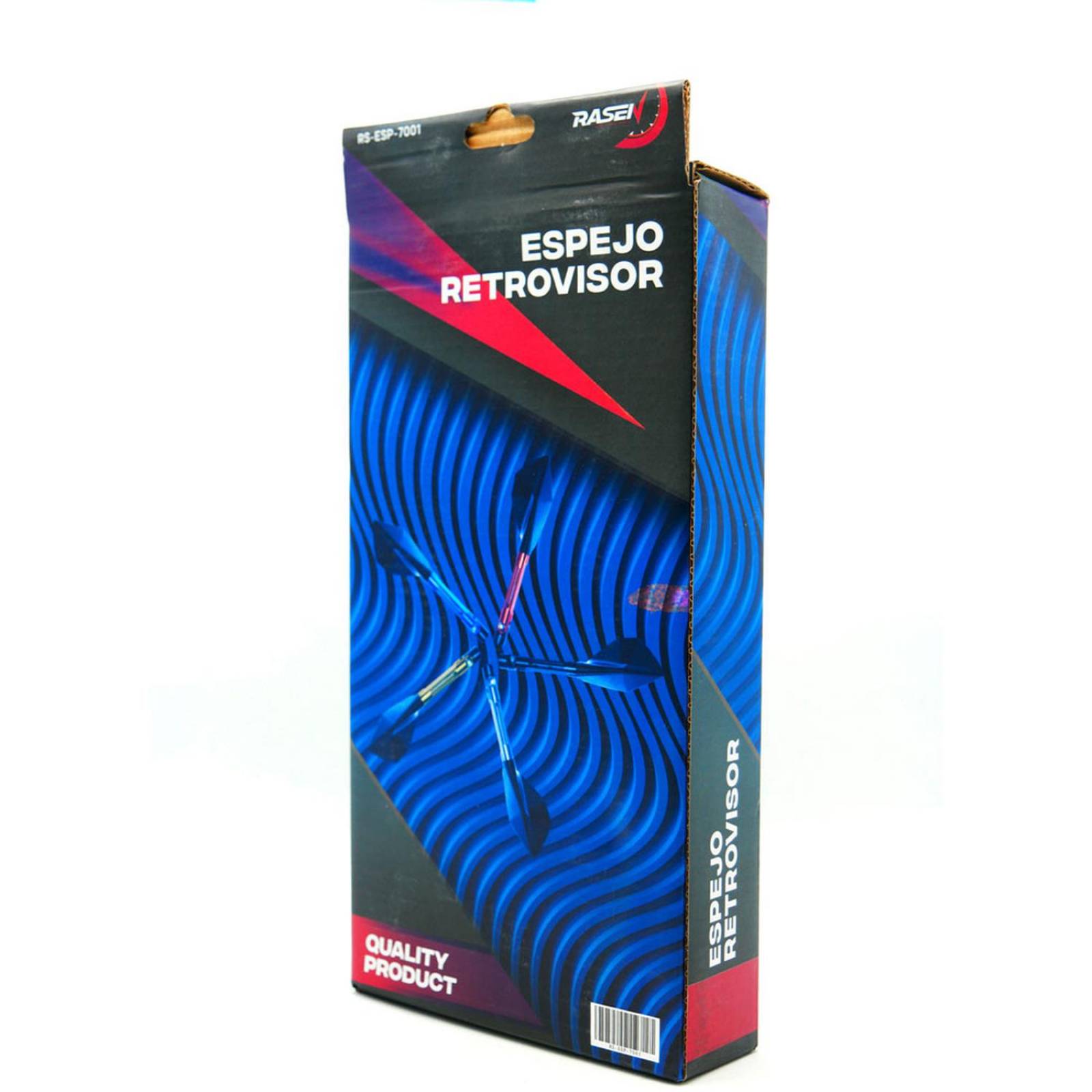Espejo Para Moto Rasen Deportivo Con Vidrio Azul Tipo Pentagonal Universal            Dorado