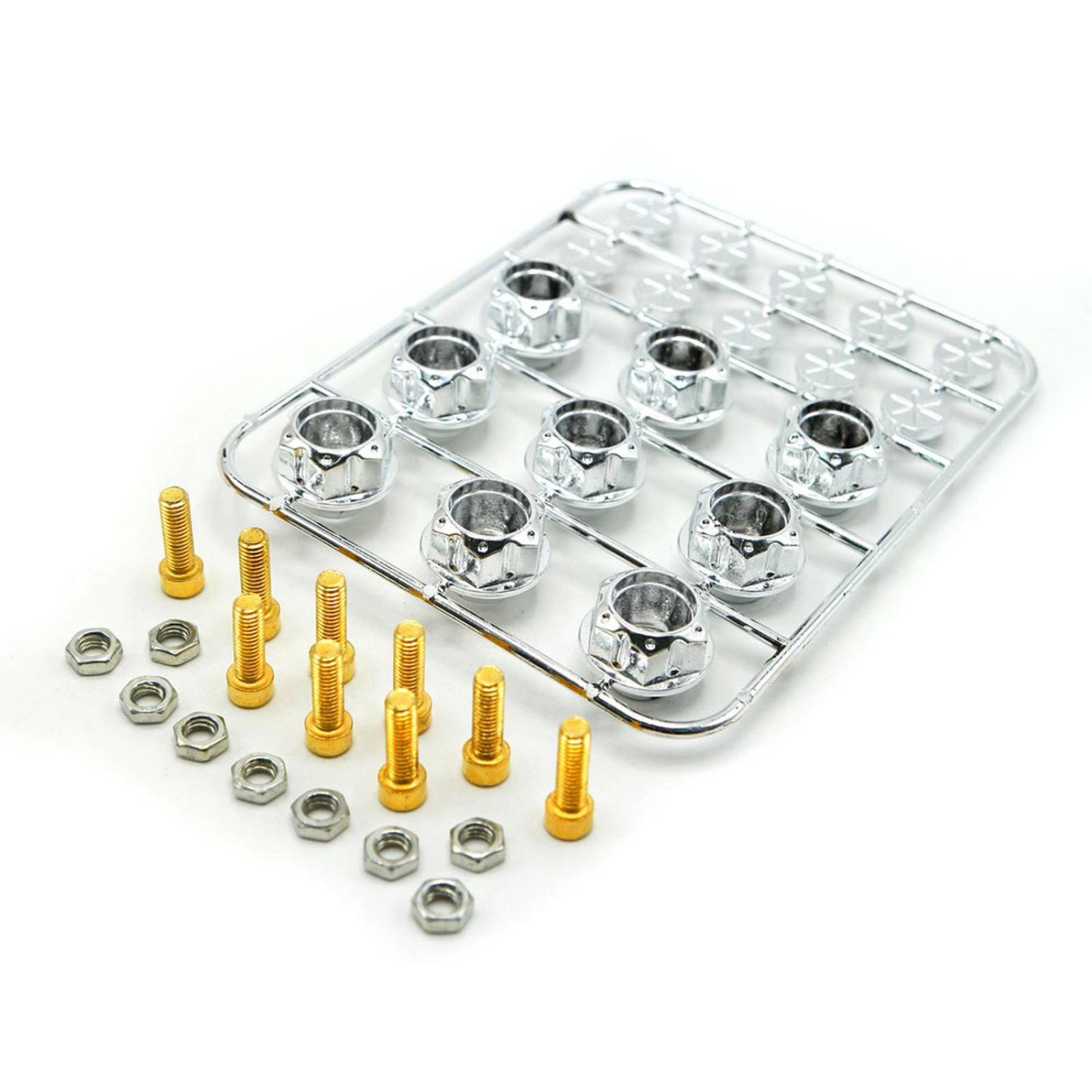 Tapa Para Moto Rasen Para Tornillo Hexagonal De Plastico Universal             Plateado