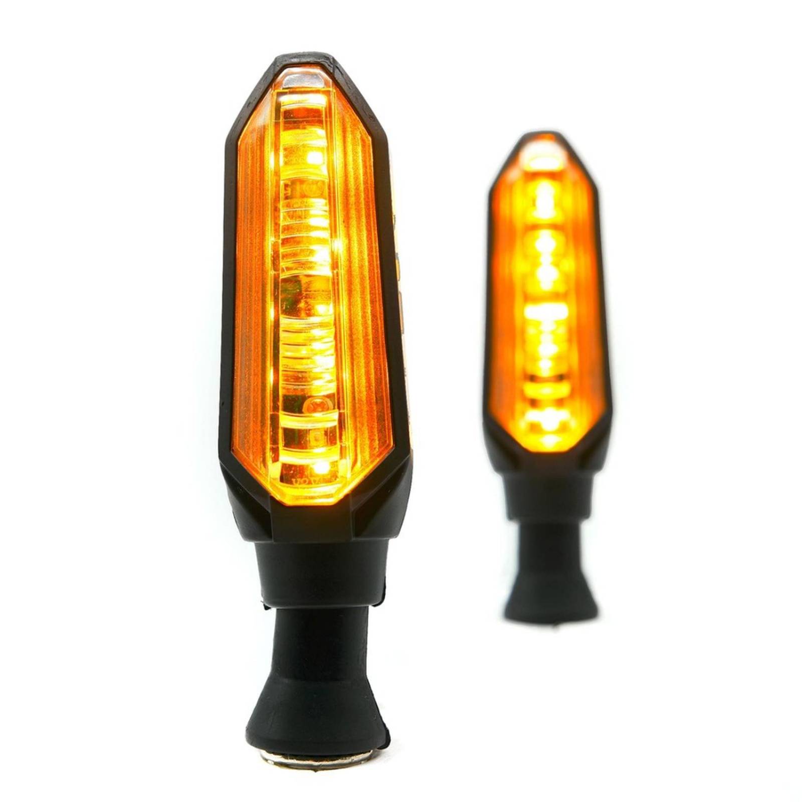 Direccionales Para Moto Rasen Led Secuencial Premium 4 Hyperled Universal Rojo