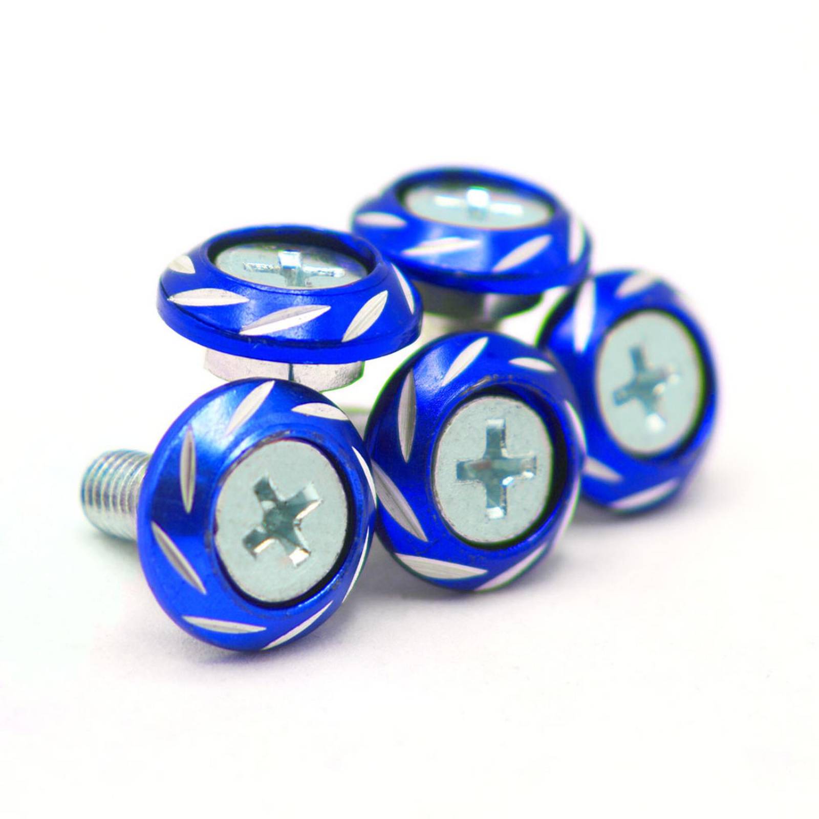 Tornillo Para Moto Rasen Plano Decorativos Universal                Azul