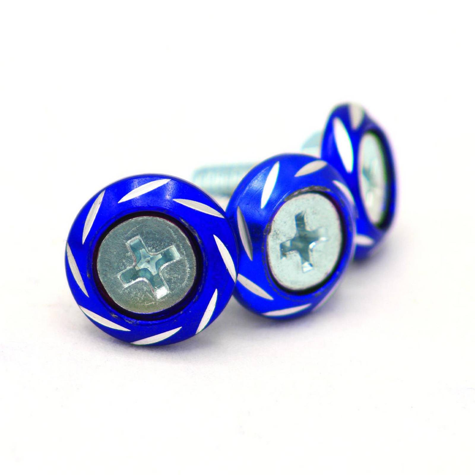 Tornillo Para Moto Rasen Plano Decorativos Universal                Azul