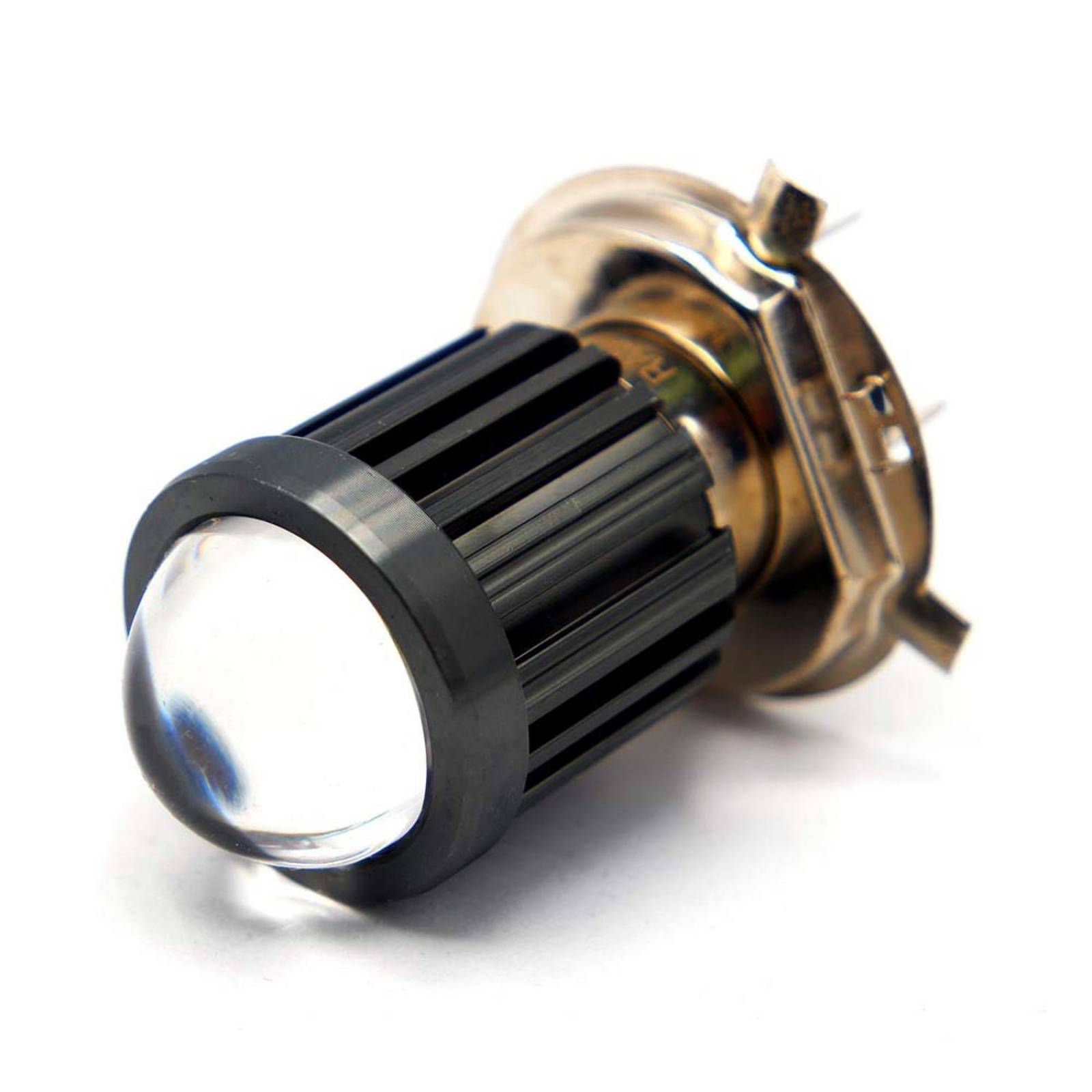 Foco Para Moto Rasen De Faro Led H4 2 Colores Lupa Penetracion